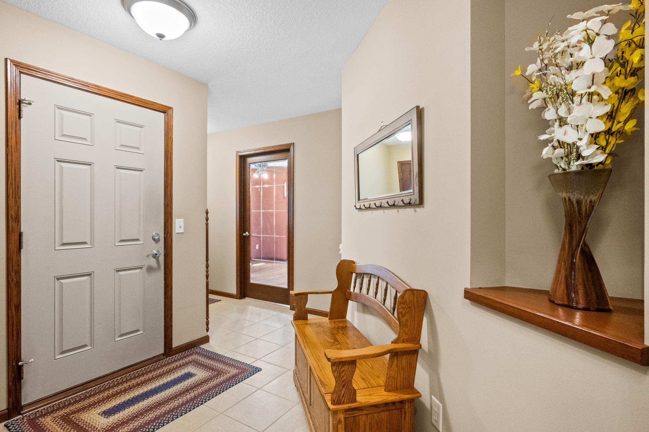 Large Foyer with ceramic tiled floors