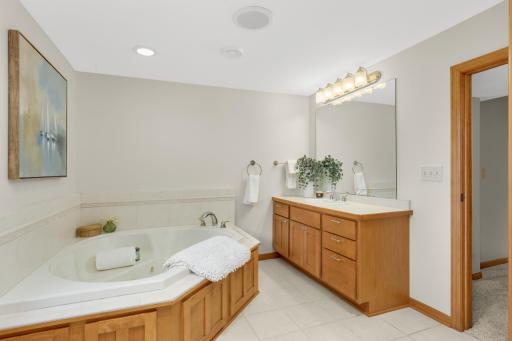 One view of the junior suite bath