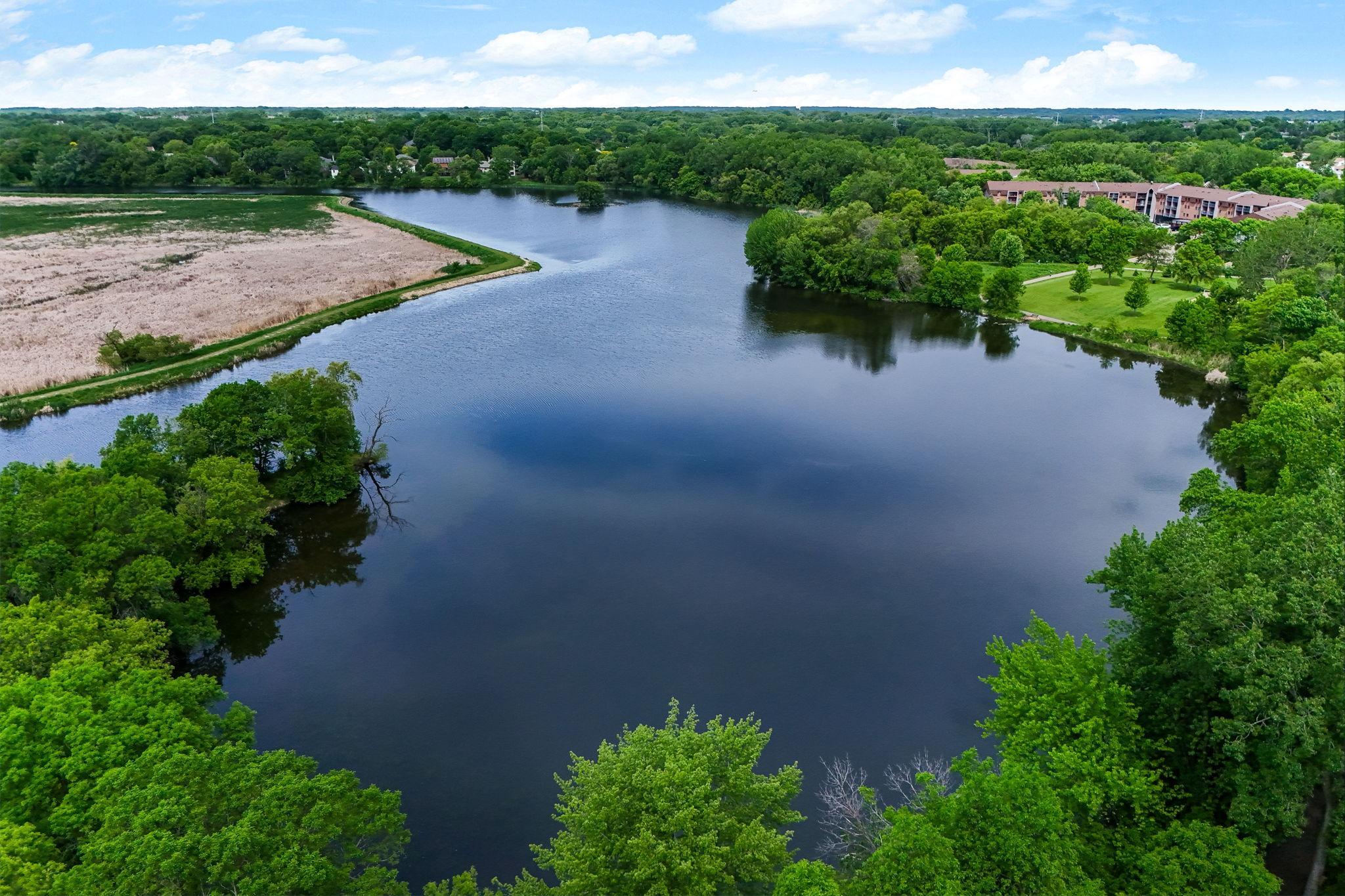 Neill Lake conveniently located just steps from the townhome for easy access.