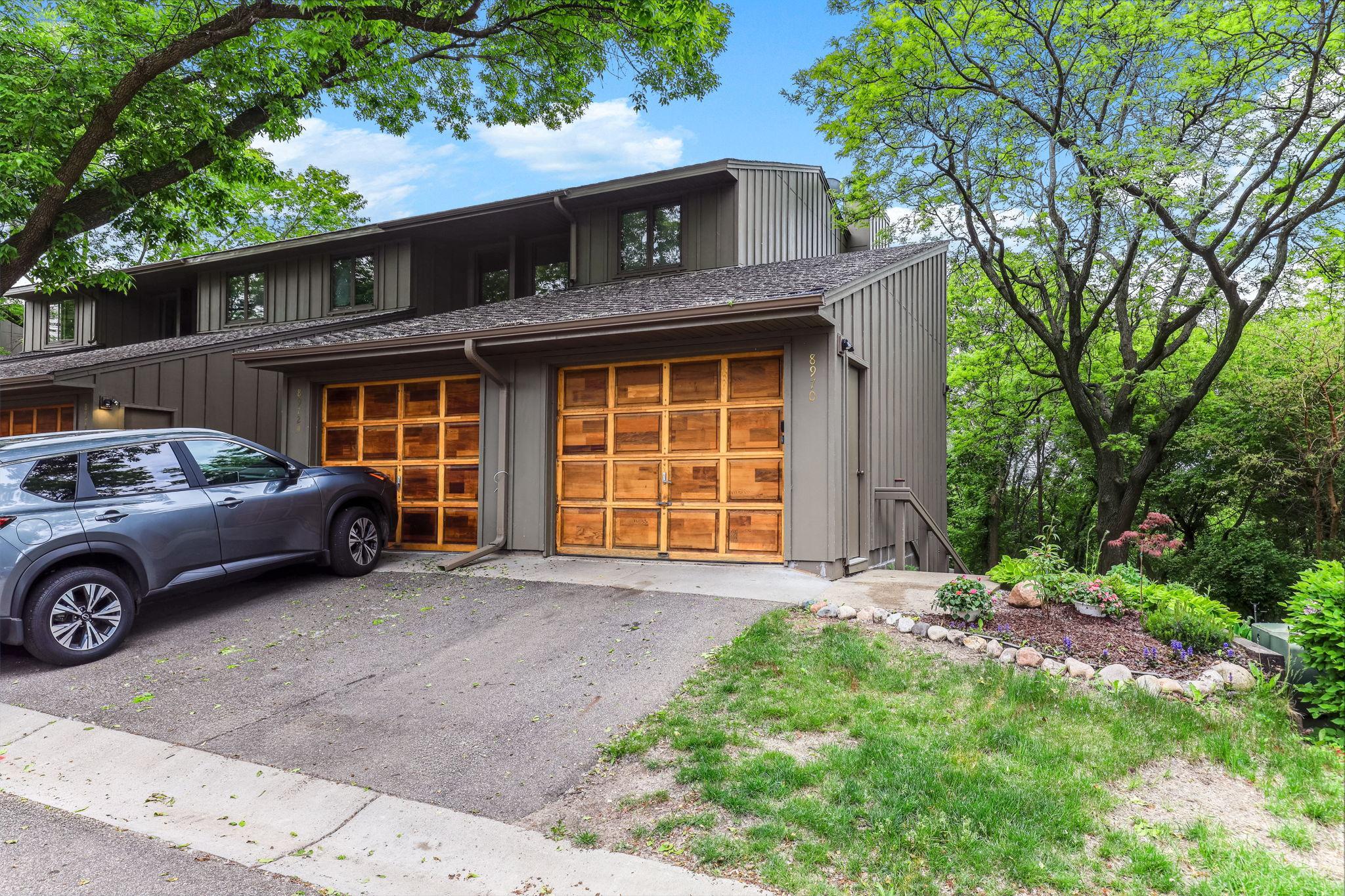 Convenient one-car garage provides secure parking and additional storage space.