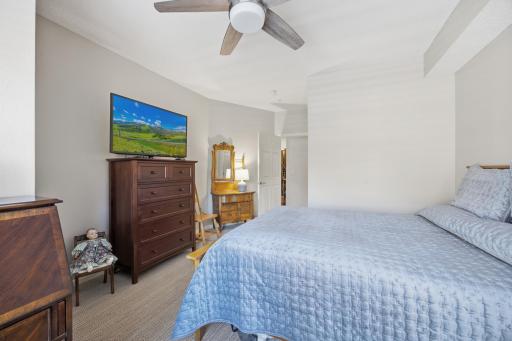 Another view of the bedroom. Big furniture? It may work wonderfully here!