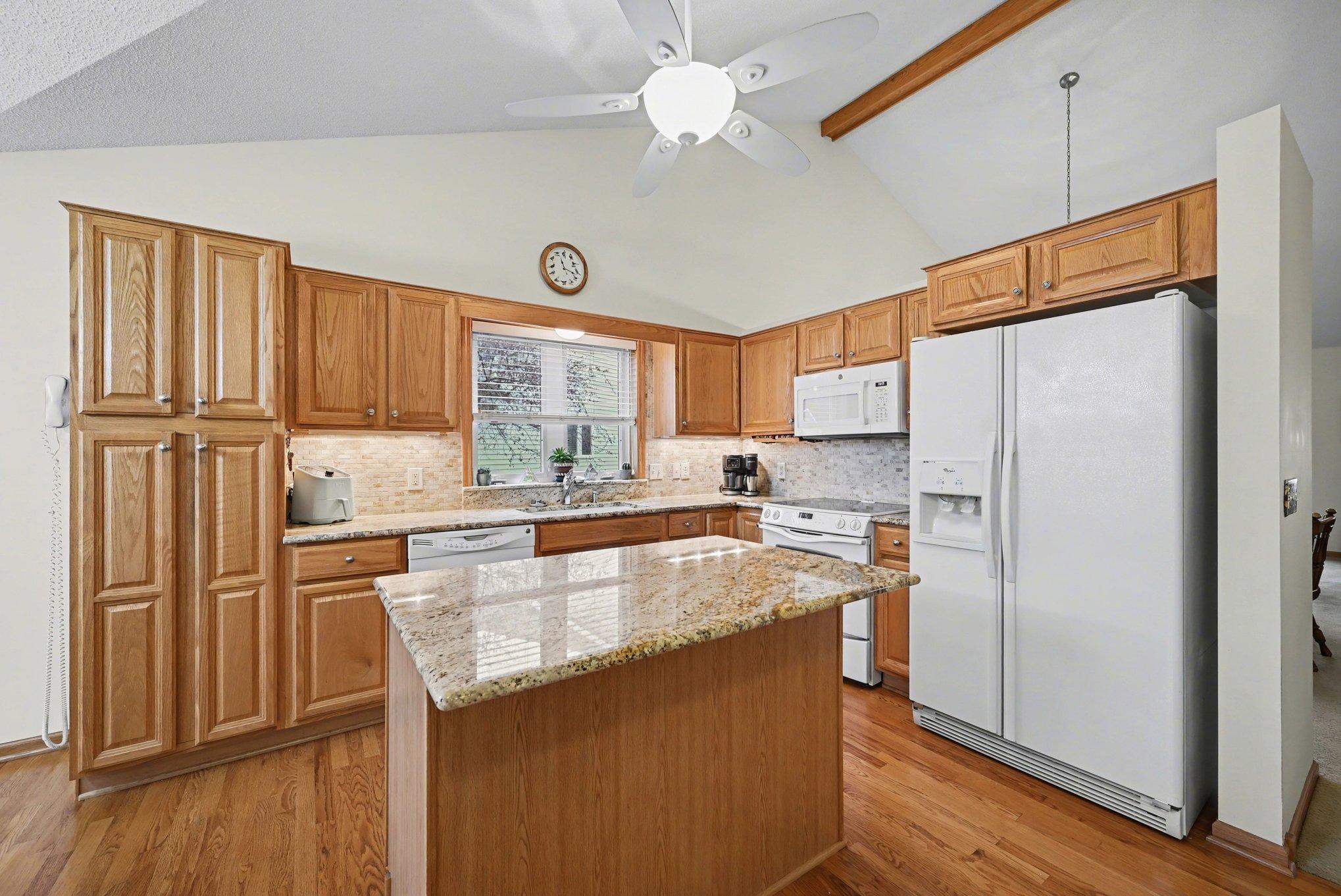 Kitchen window is southern exposure.