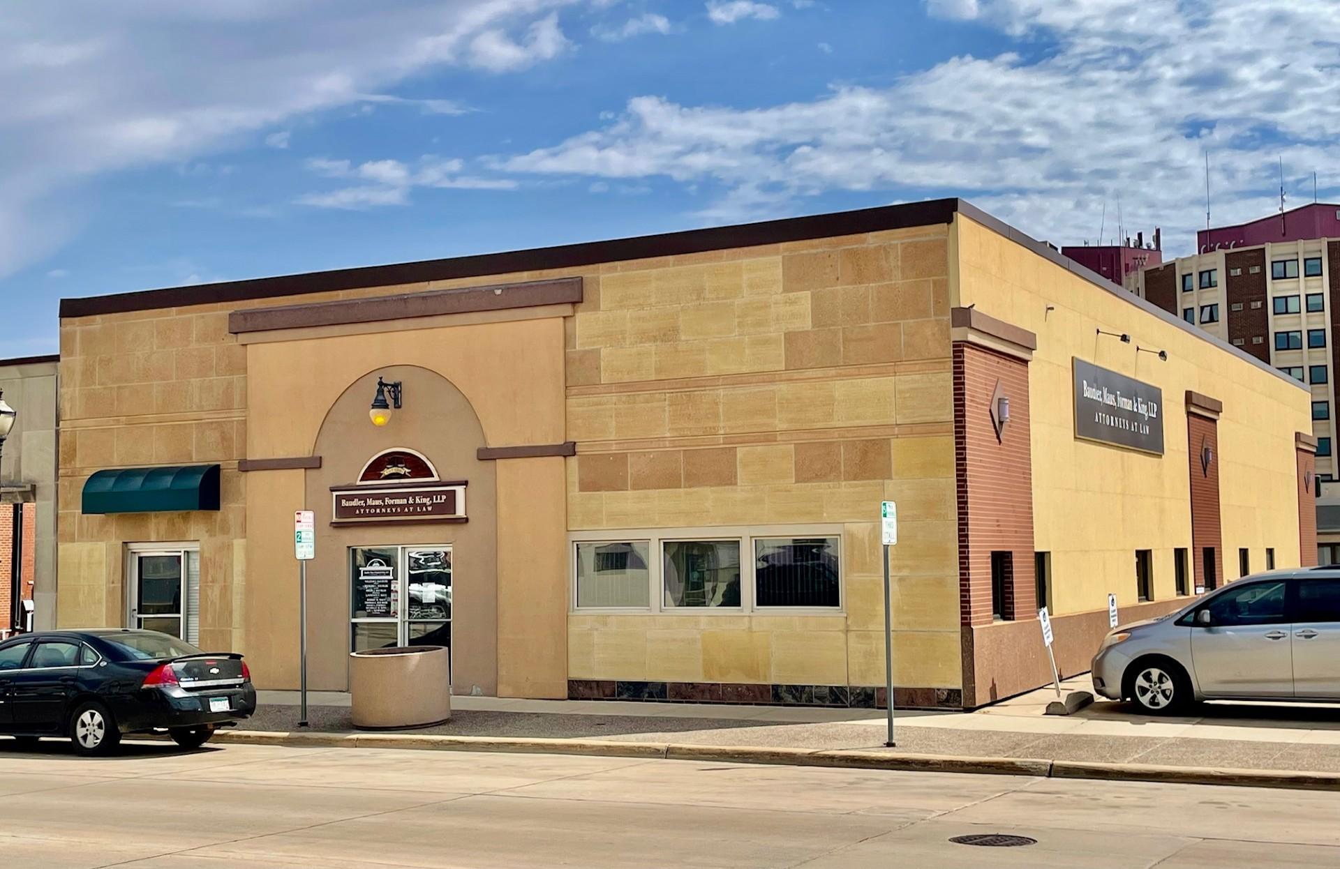 Prestigious building at Main Street and Oakland Ave