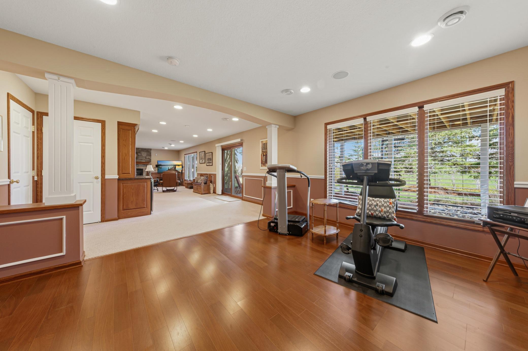 Lower-level exercise room view 2