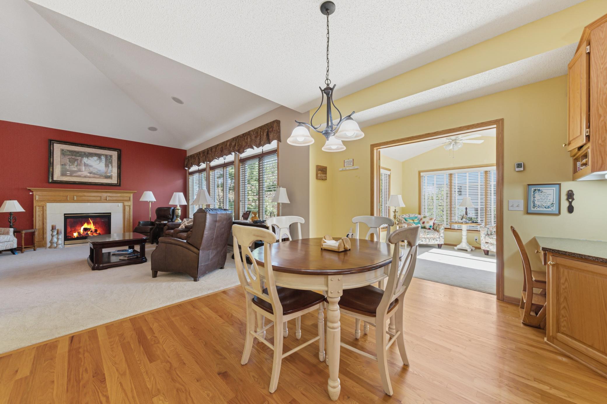 Eat-in kitchen area.