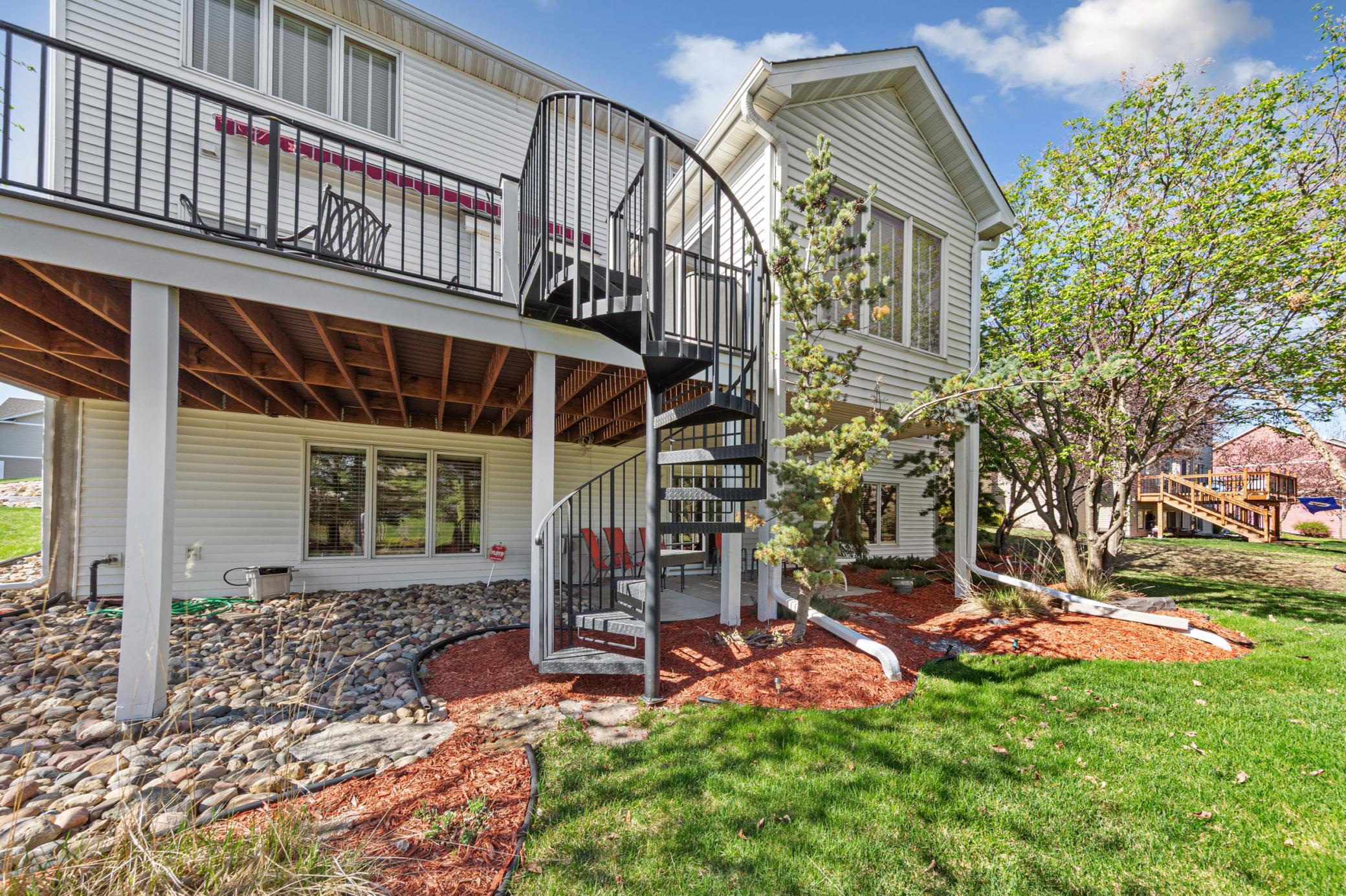 Back yard and deck view