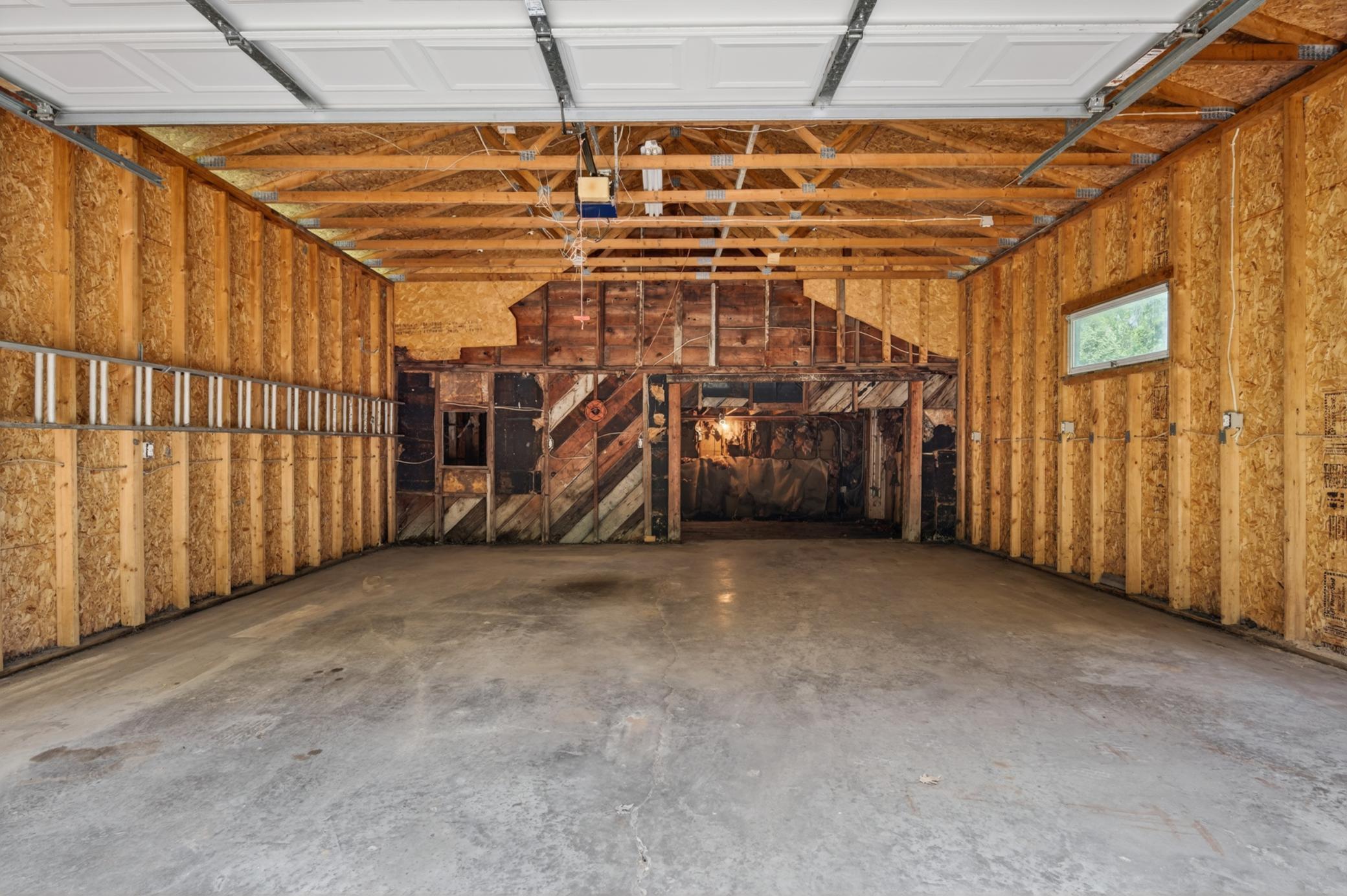 Storage space in the back