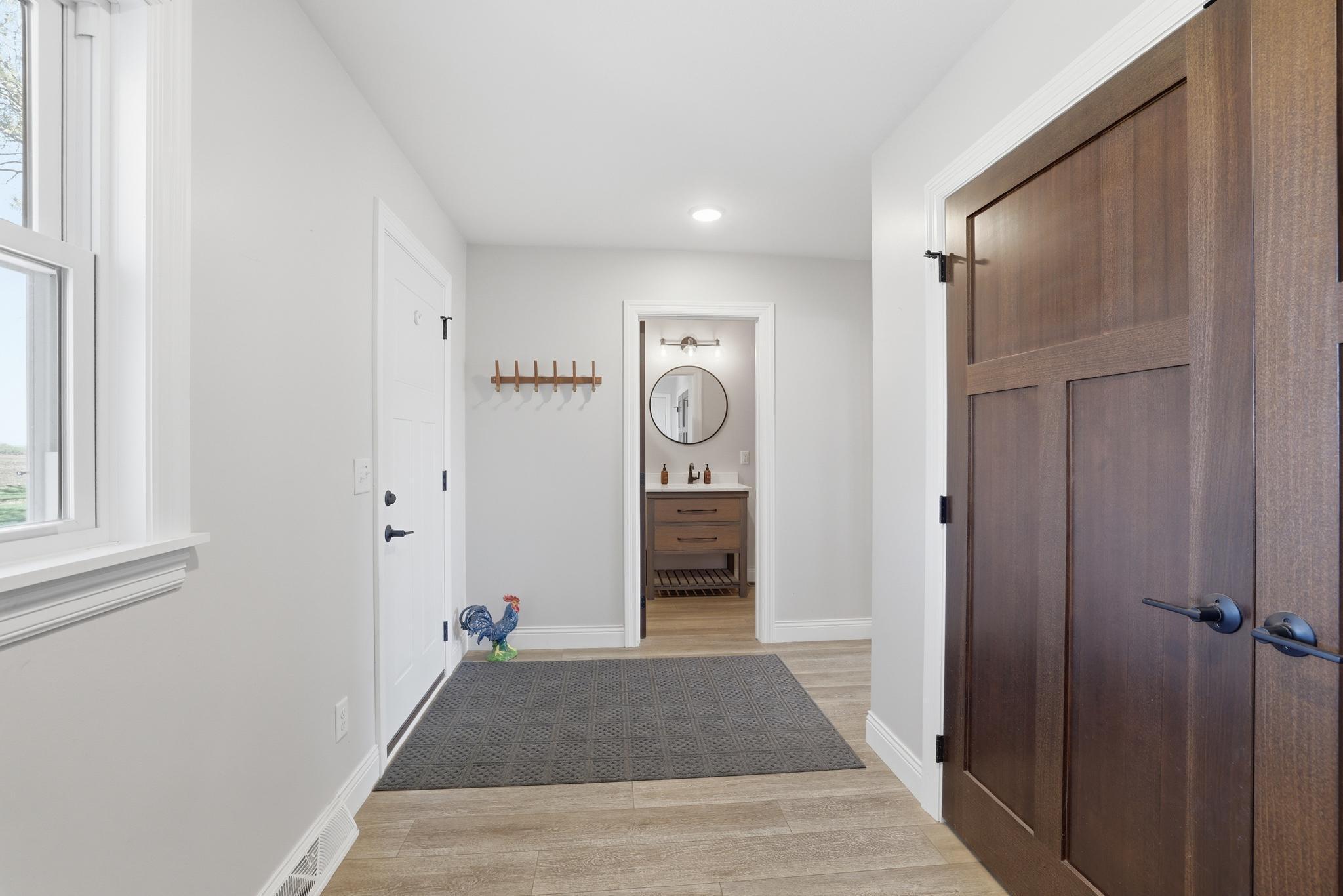 Entrance from garage