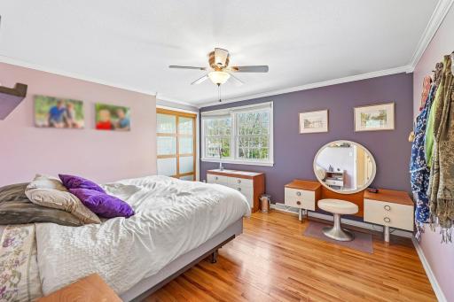 4 bedrooms - all upstairs. Hardwood floors throughout the upper level.