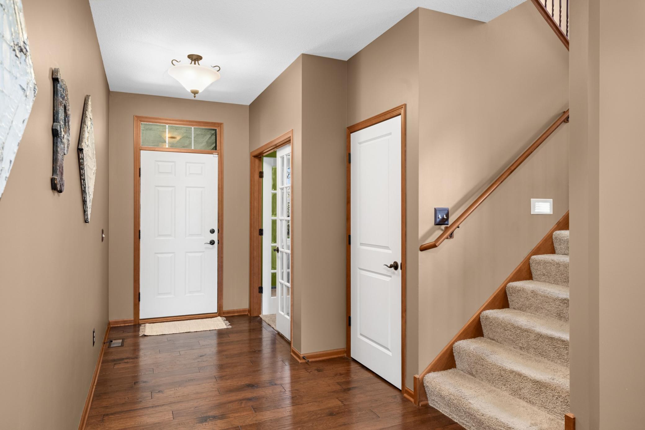 Front Entryway, gleaming wood floors