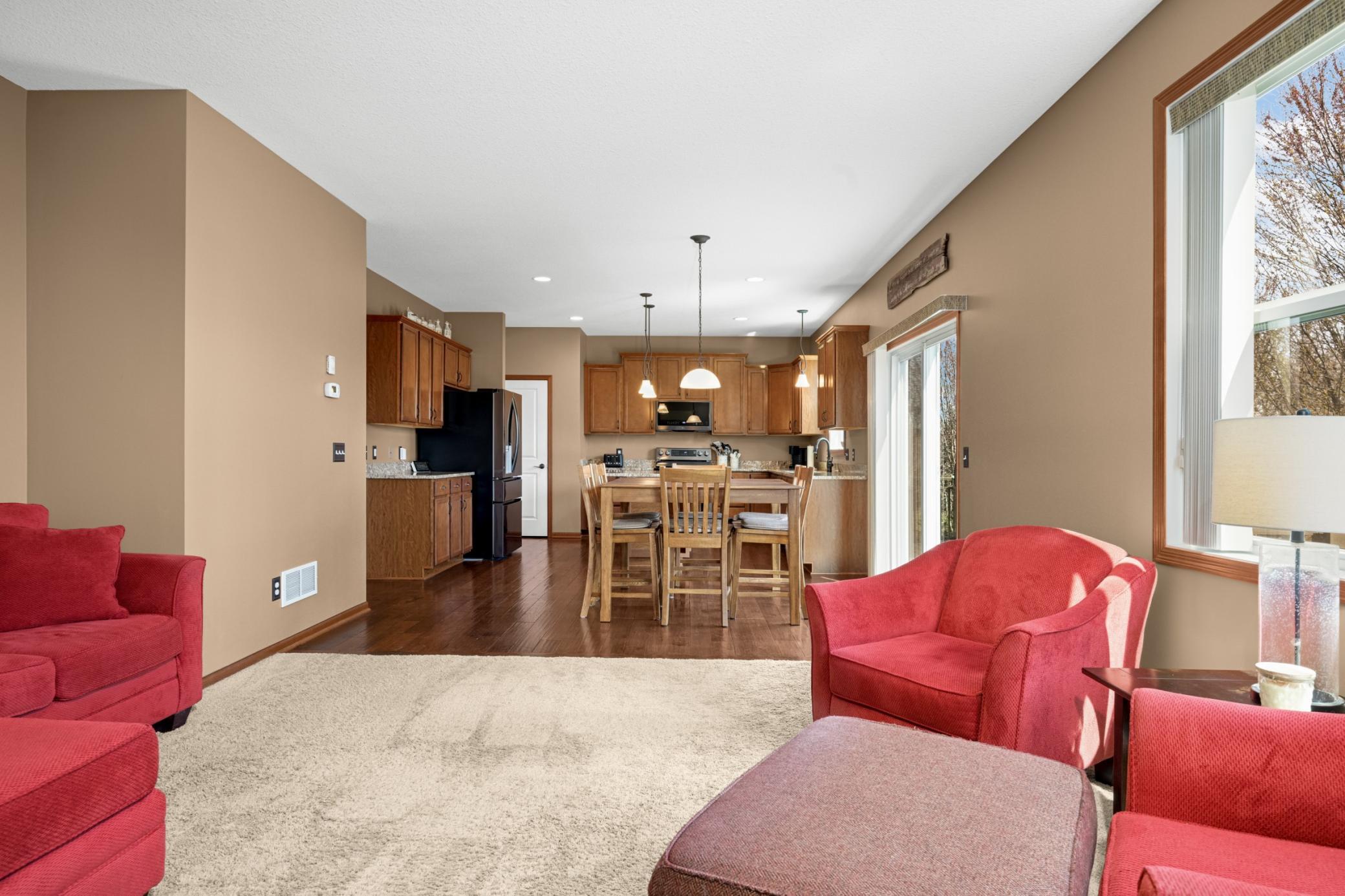 View of Eating area from the family room