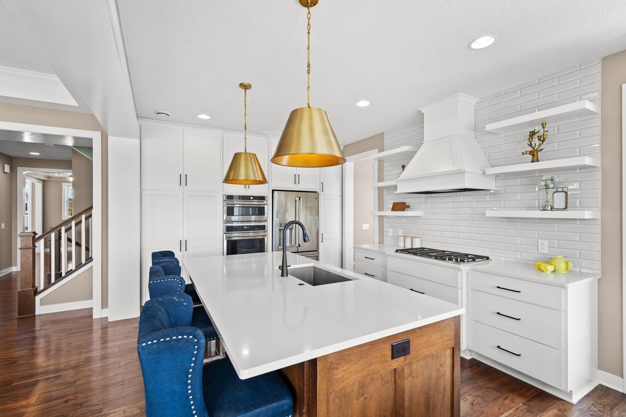 Light and bright kitchen with lots of storage.