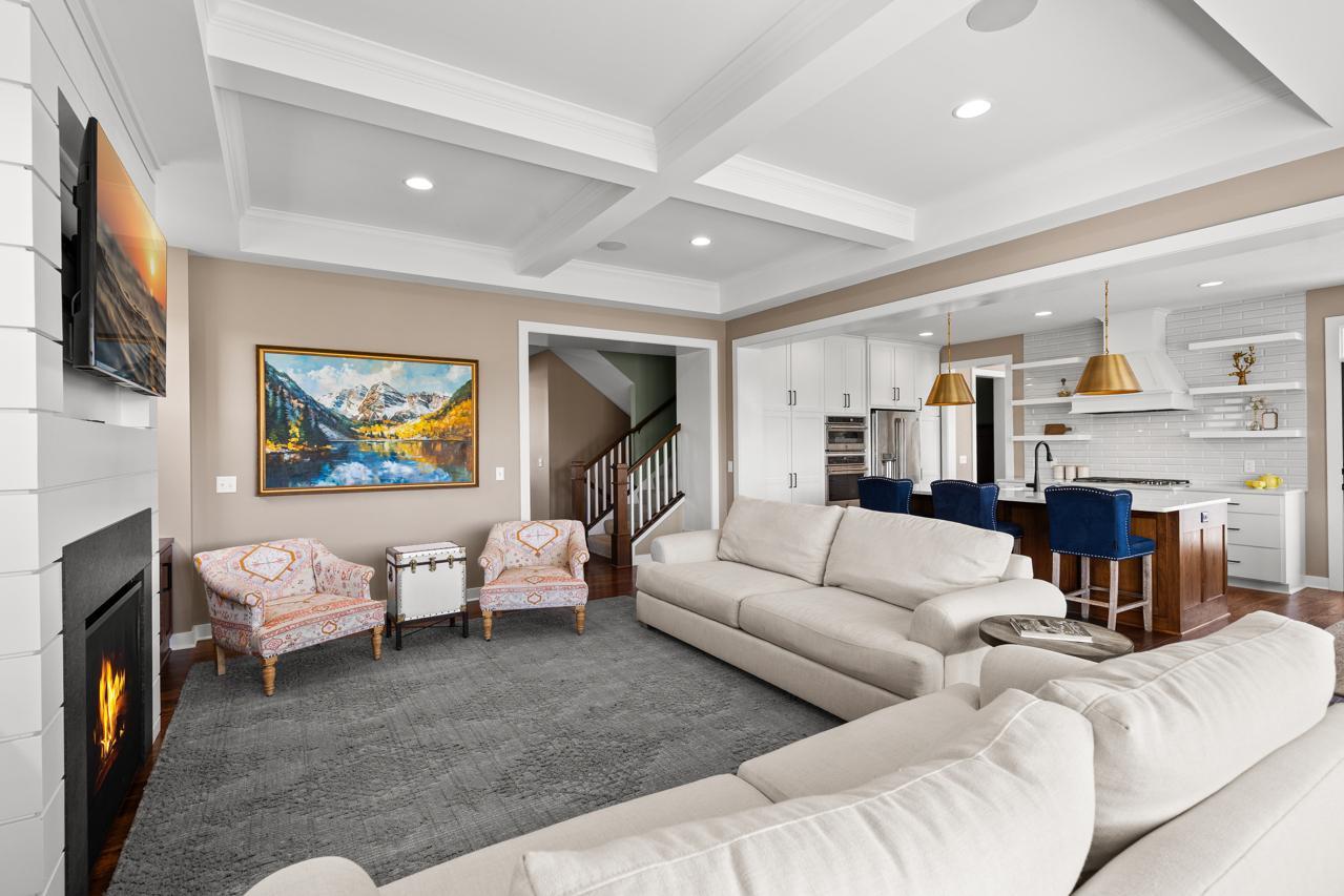 The open concept main floor offers great entertainment spaces.