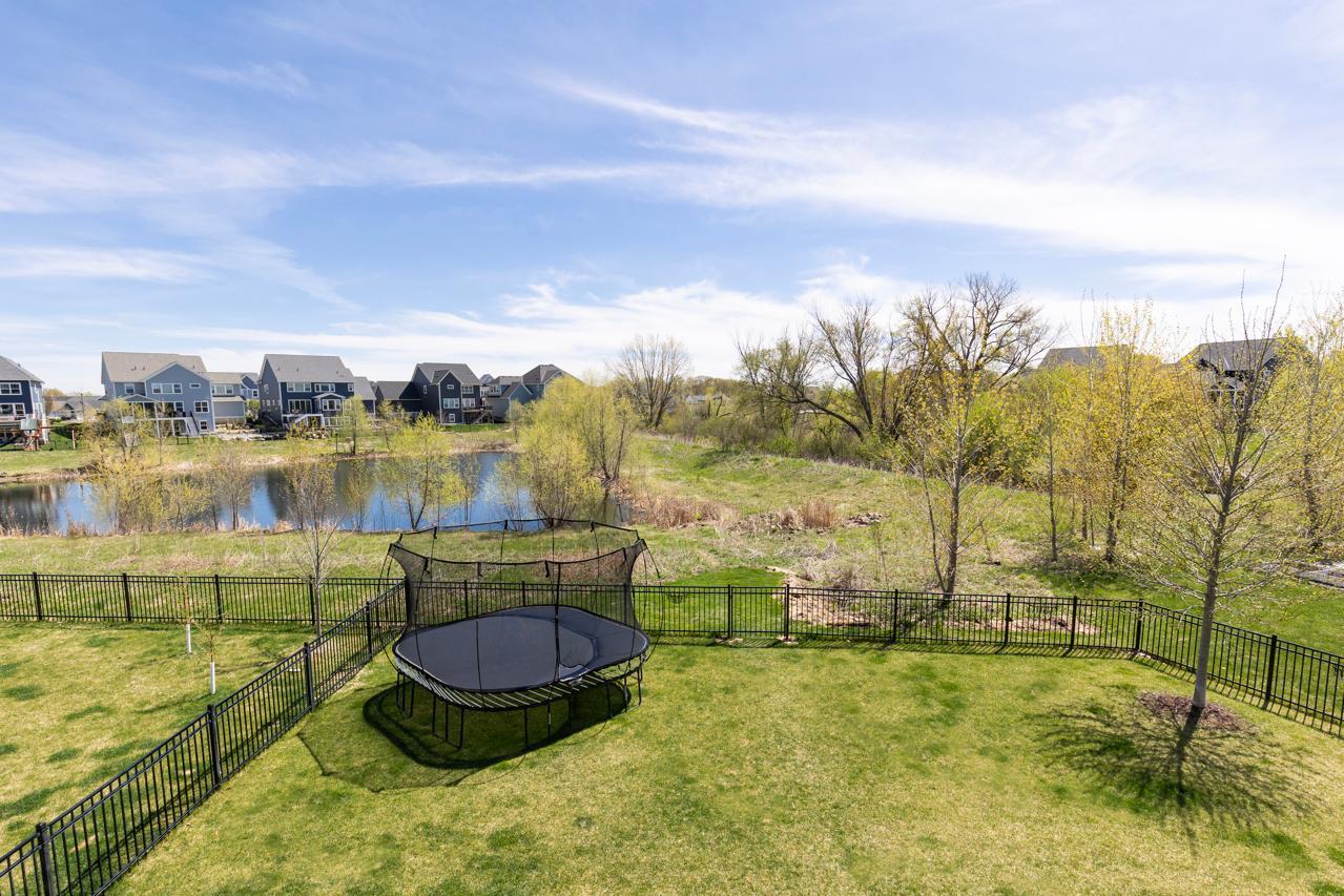 Pond is great for fishing and ice skating