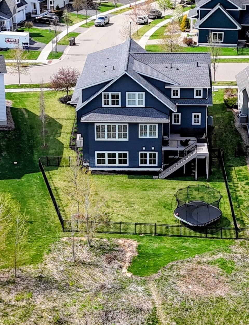 Home backs up to natural lands and pond.