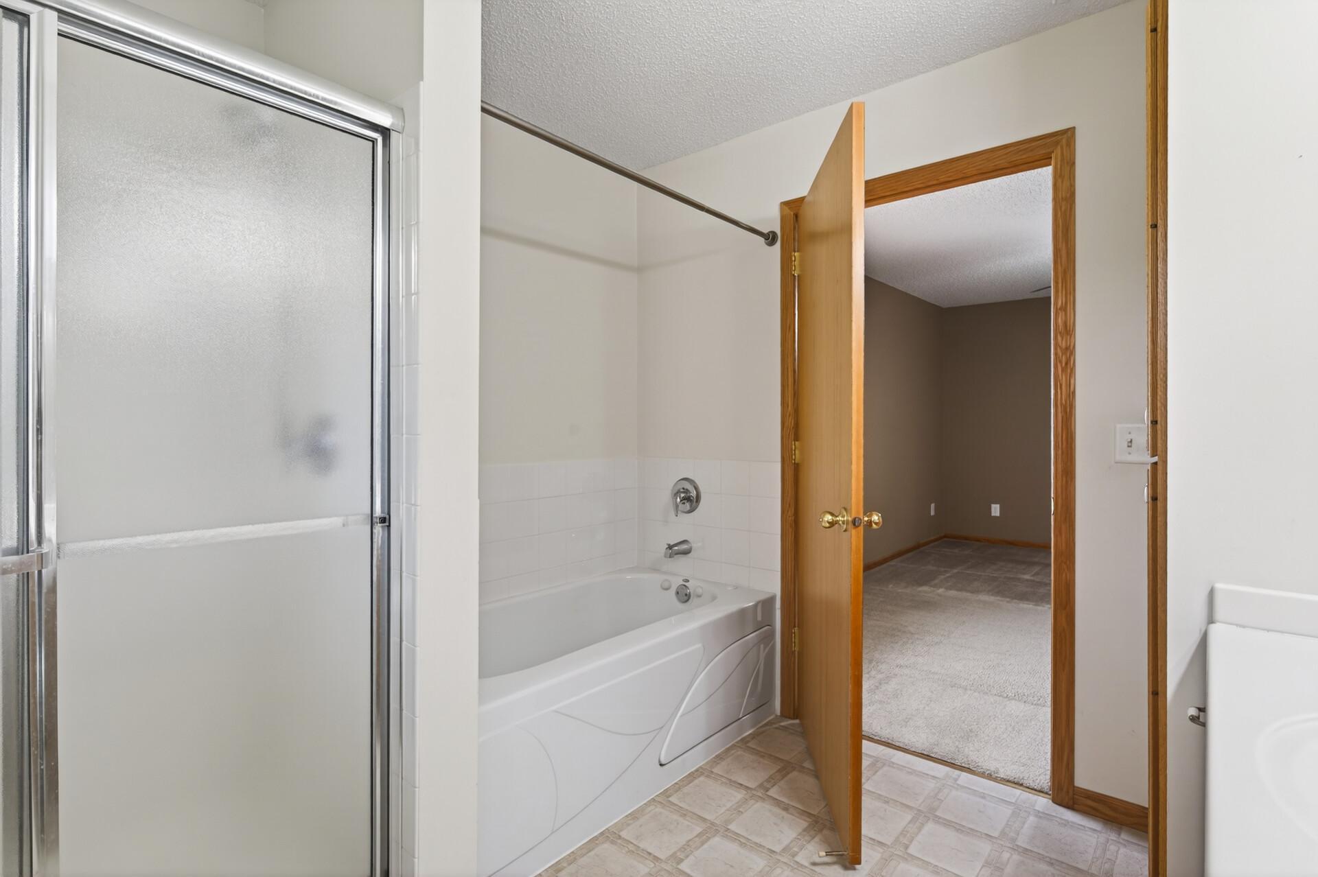 Separate Tub and Walk-in Shower