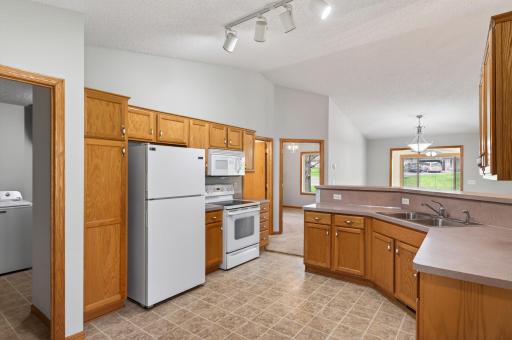 Spacious Kitchen is open to Living/Dining areas
