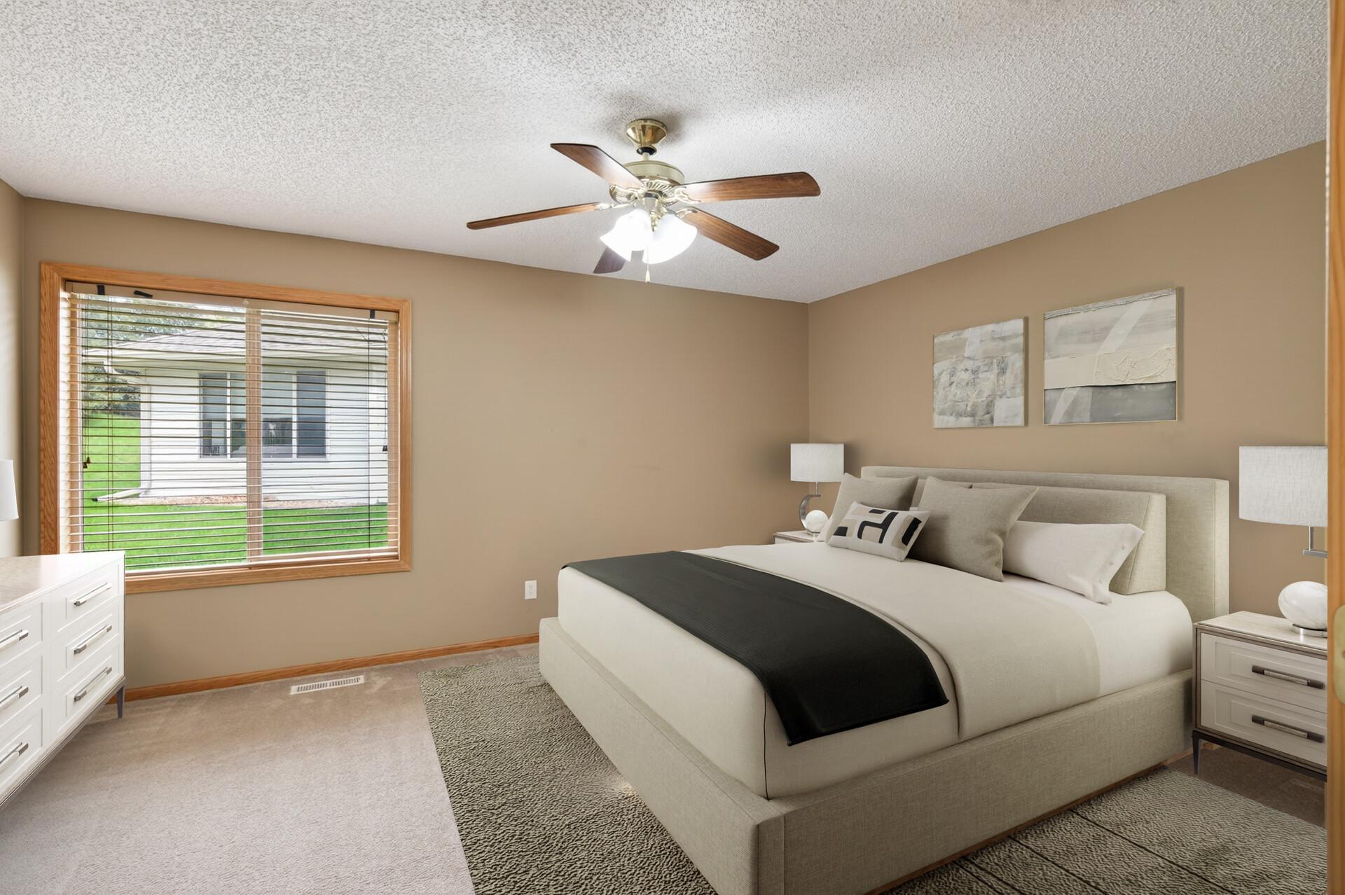 Primary Bedroom (virtually staged)