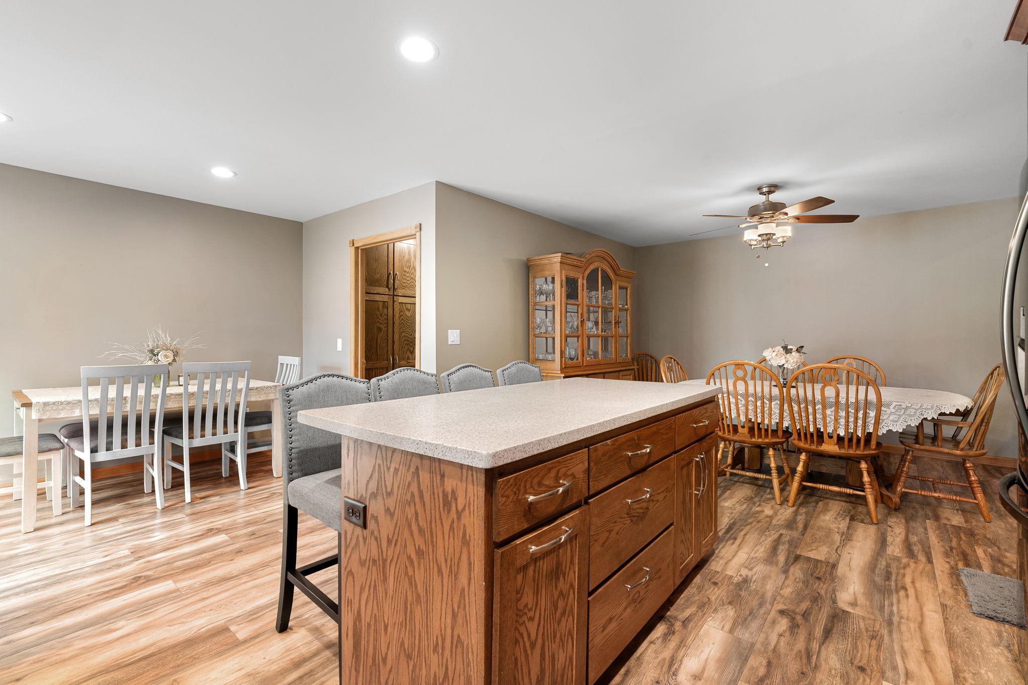Large Island in Kitchen