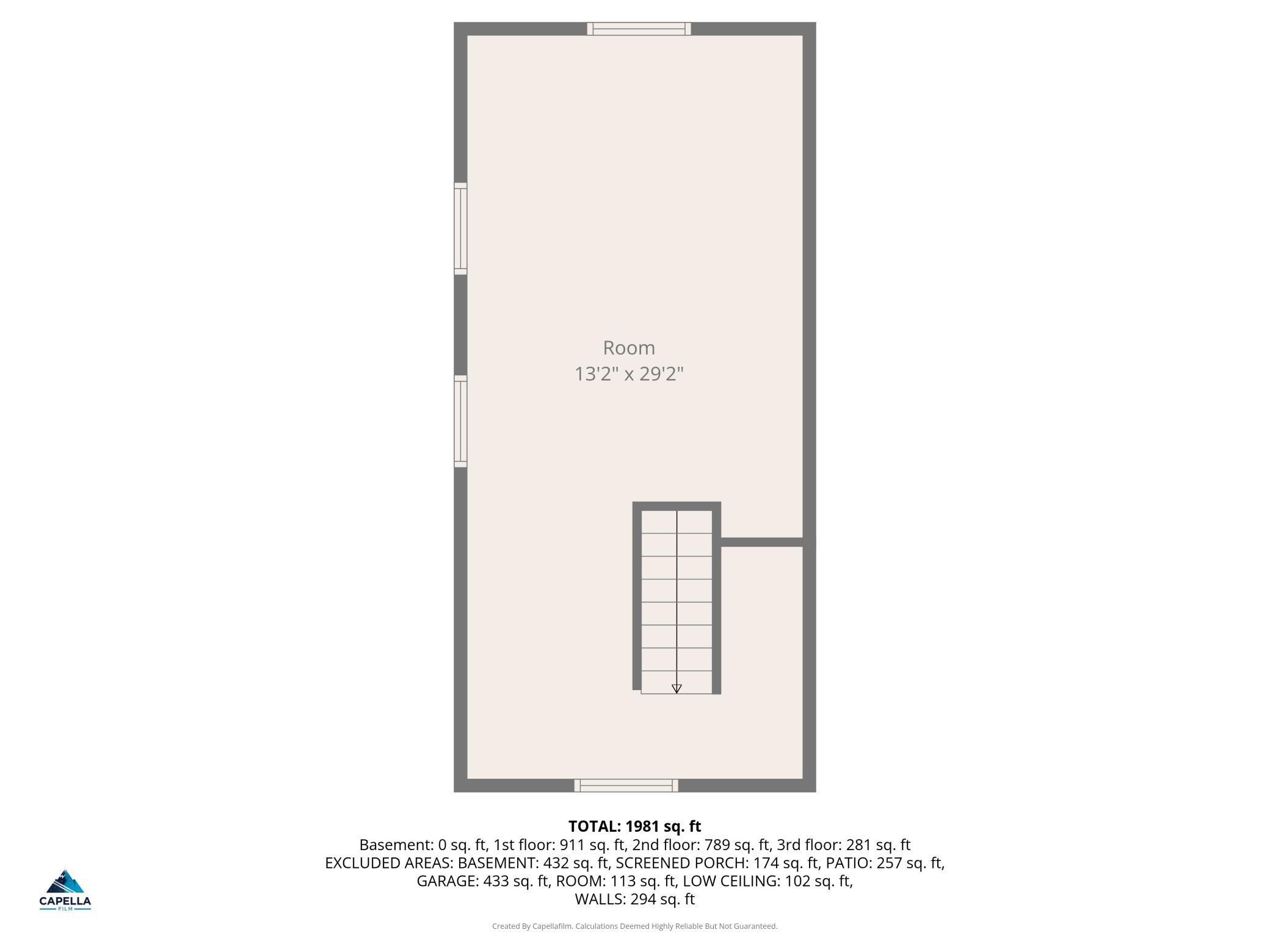 Third Level Floor Plan