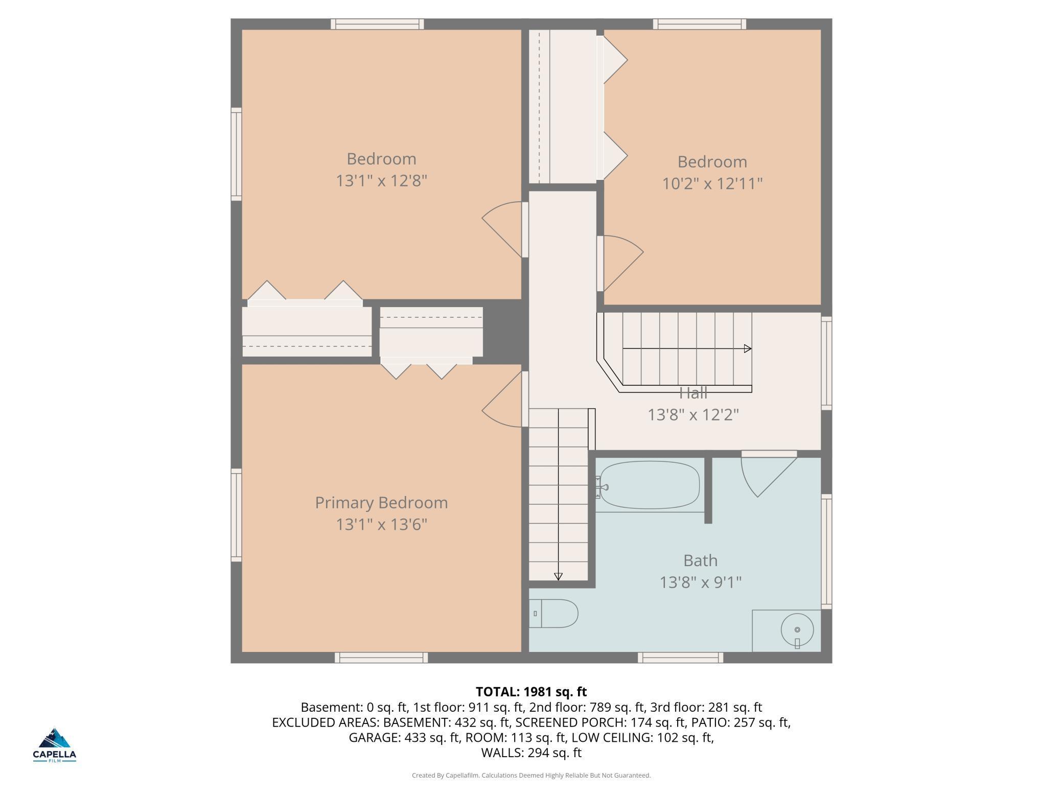 Upper Level Floor Plan