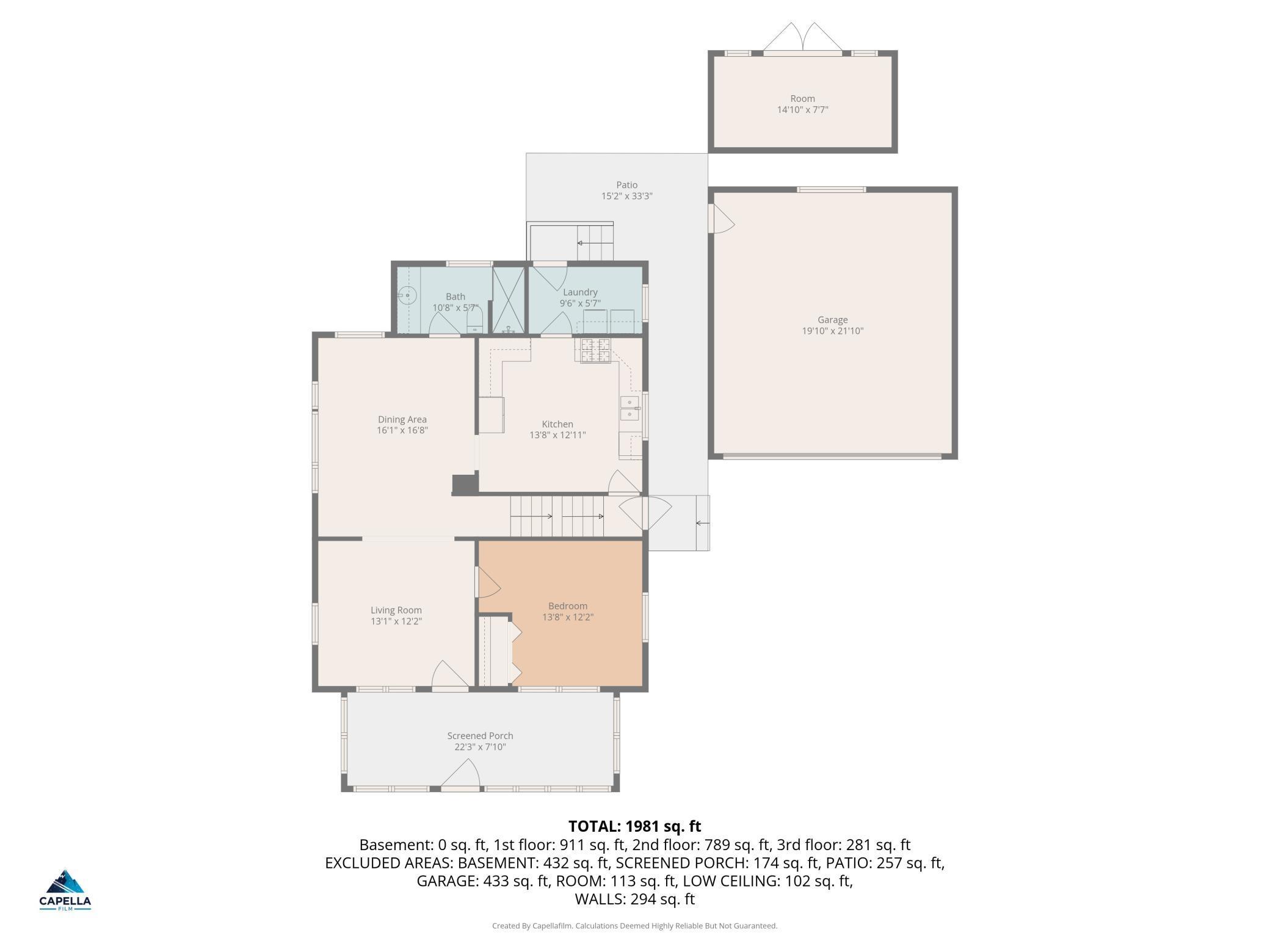 Main Level Floor Plan