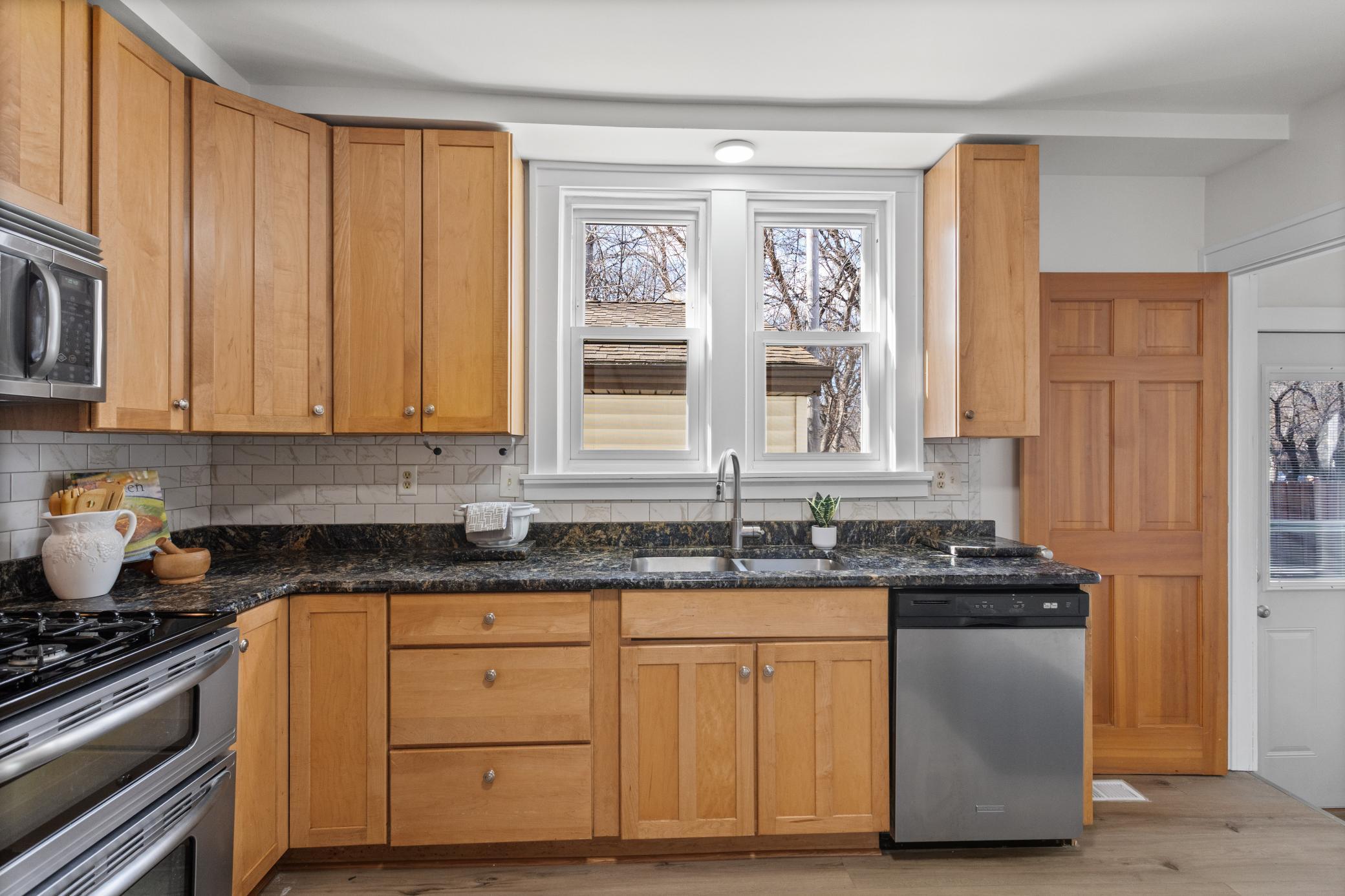 Kitchen Window to Garage