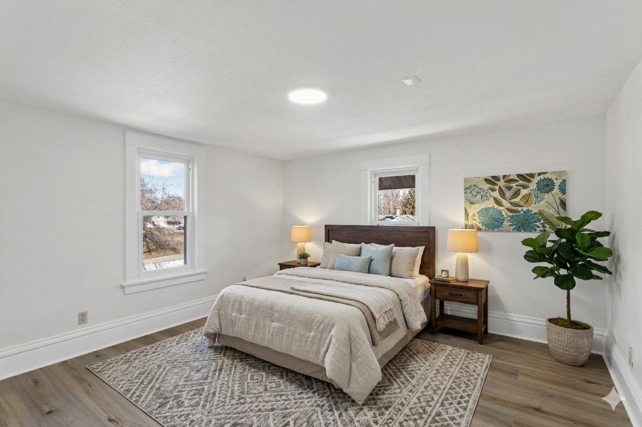 Upper Level Bedroom 2 (Virtually Staged)