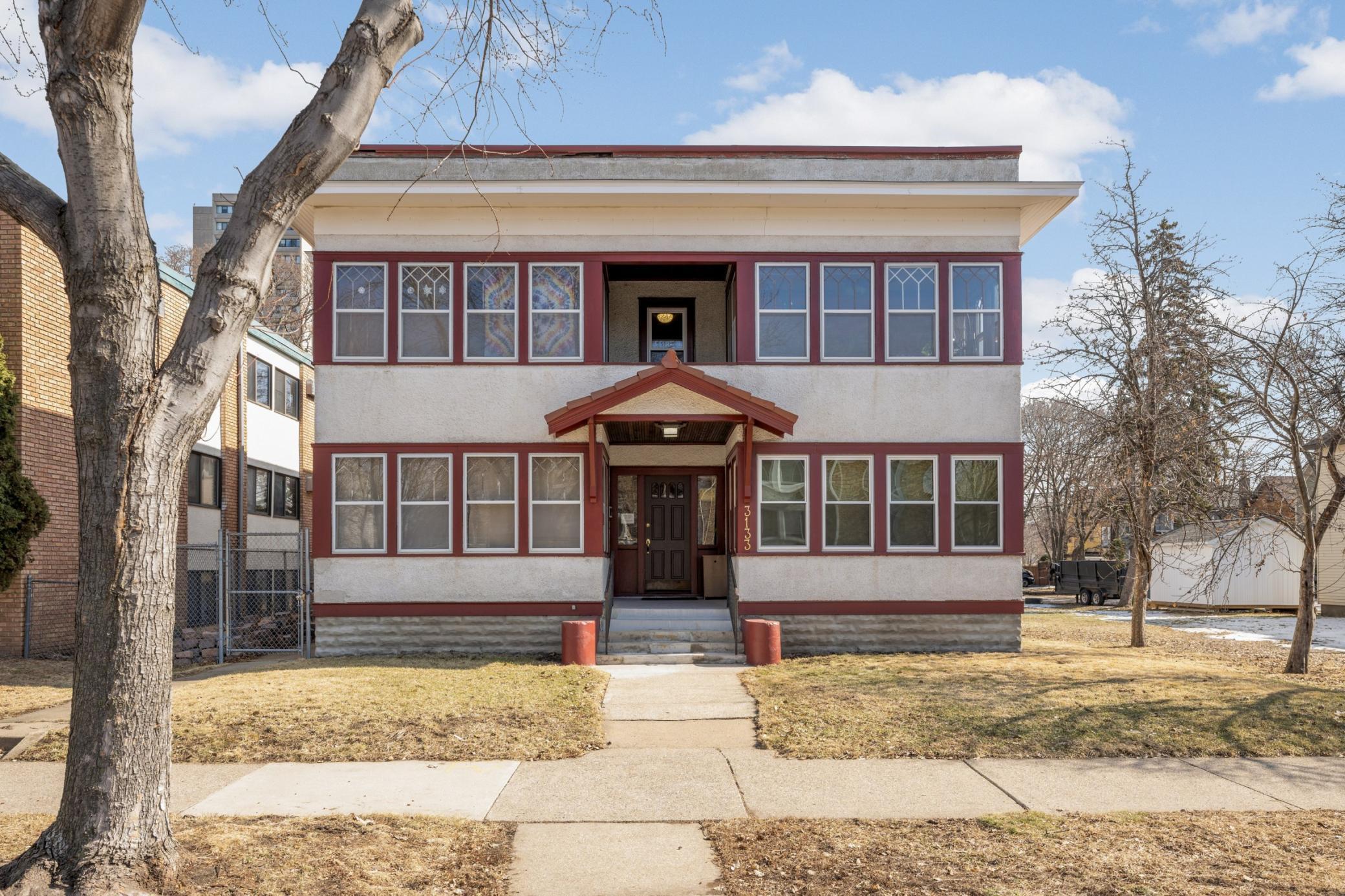 4 Plex on double lot.