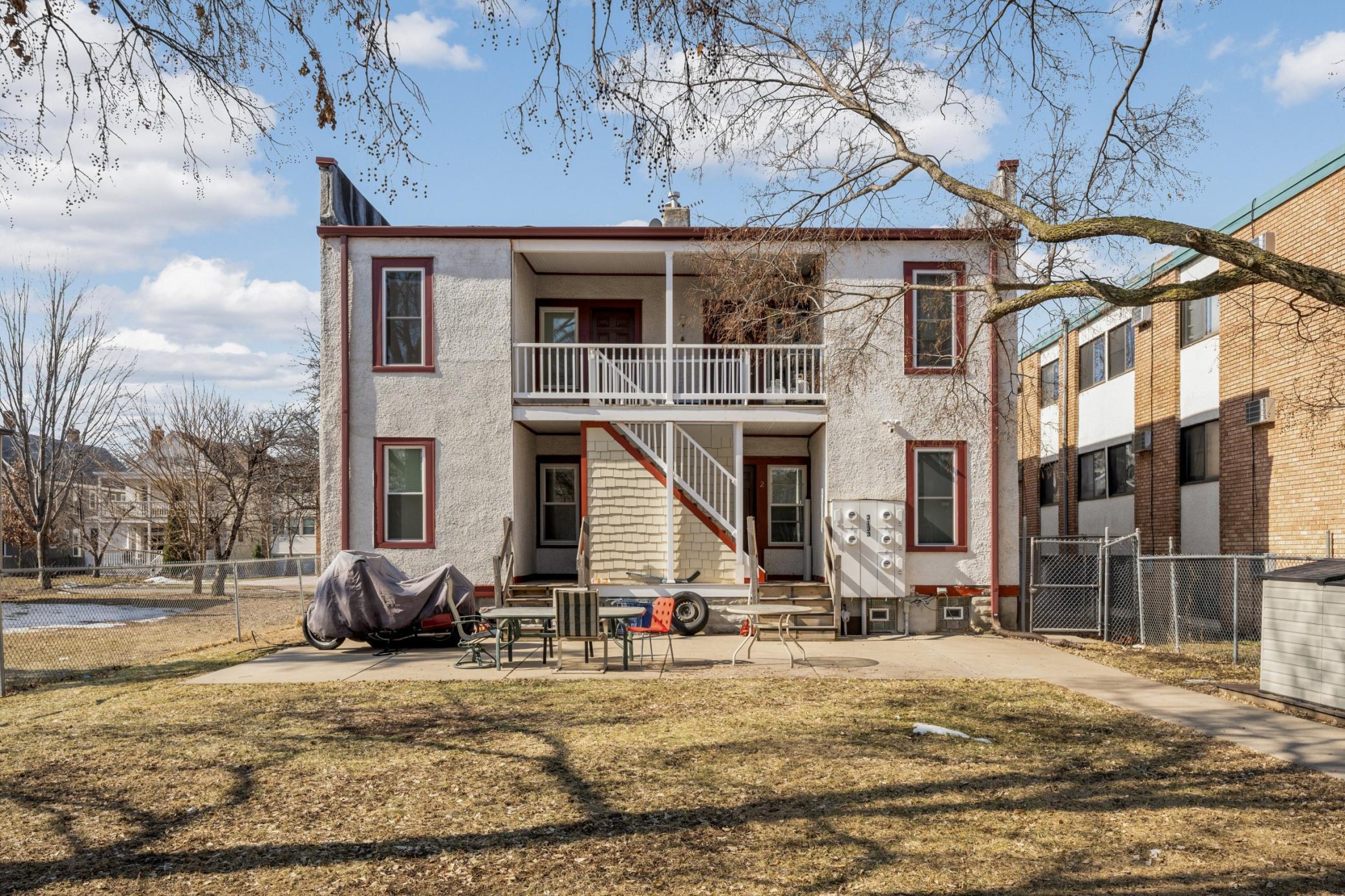 Fenced in back yard and patio.