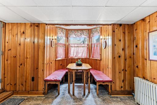 Dinette, sitting area in this entertainment room.