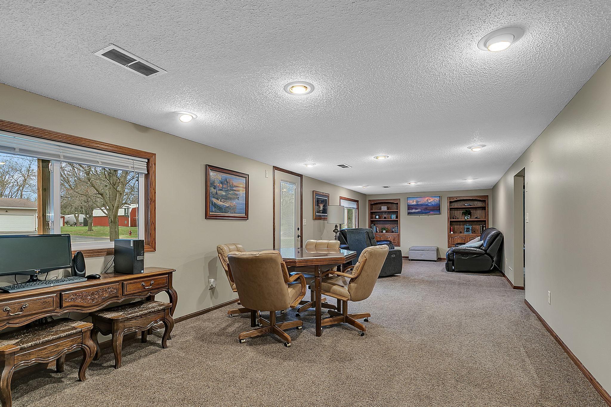 Spacious Lower Level Family Room and Rec Room areas!
