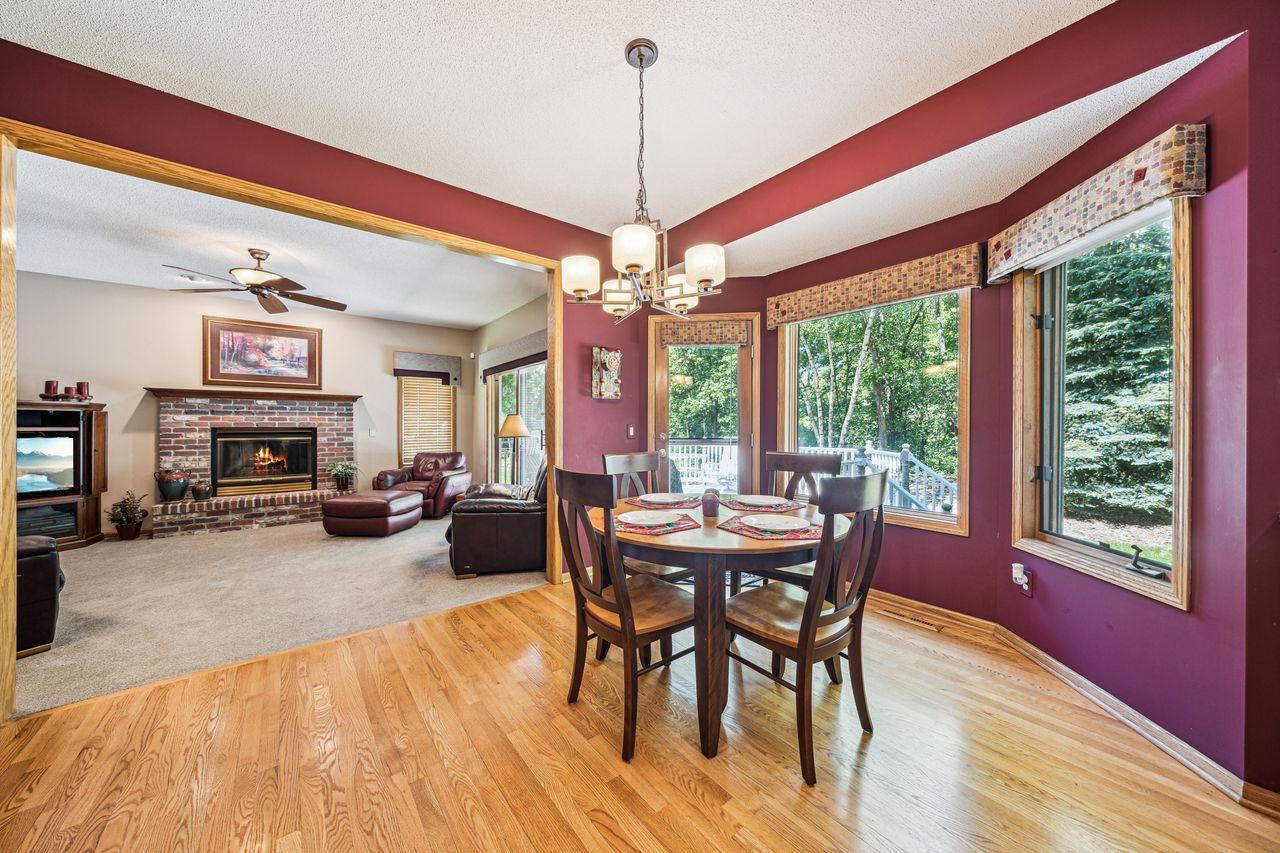 Informal dining off kitchen also has access to maintenance free deck