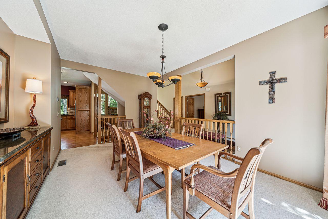 Flows into kitchen or great room