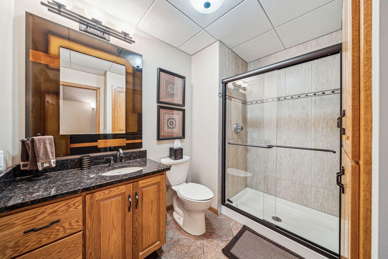 Updated LL 3/4 bath off the LL bedroom.