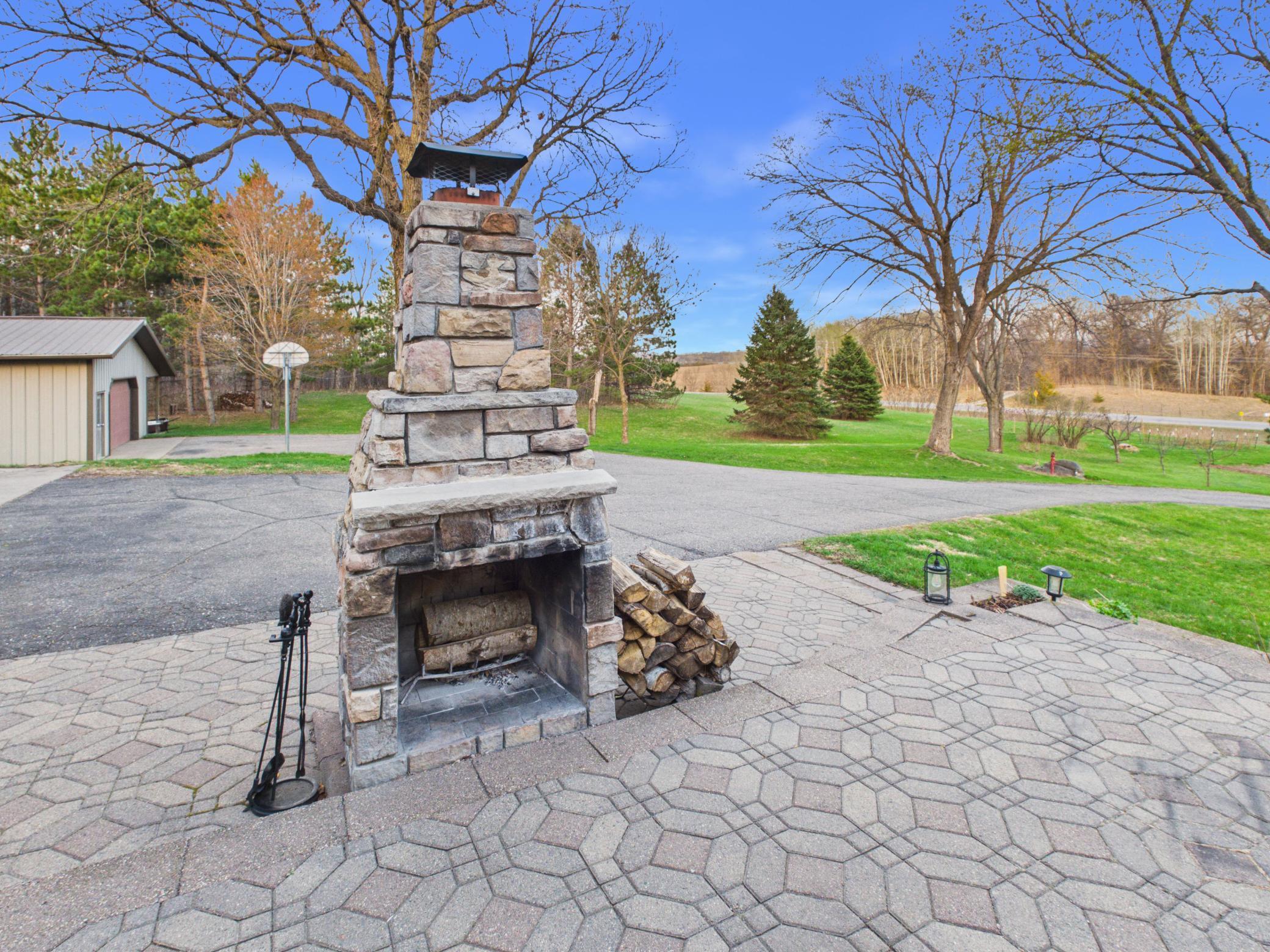 Outdoor Fireplace!