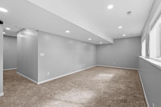 Huge lower level ready for your dream setupâ¦media room, playroom, gym, office, or all of the above