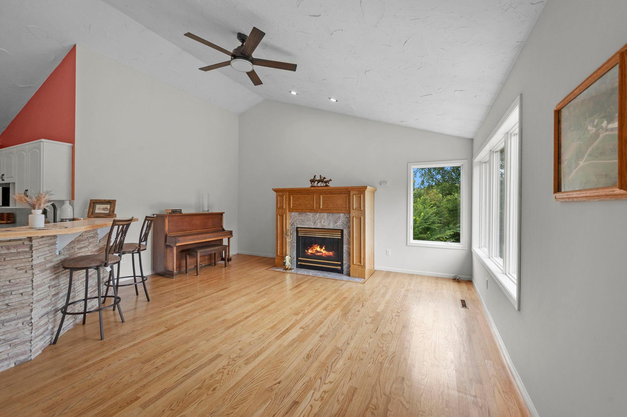 Your second spacious living area off the open kitchen.
