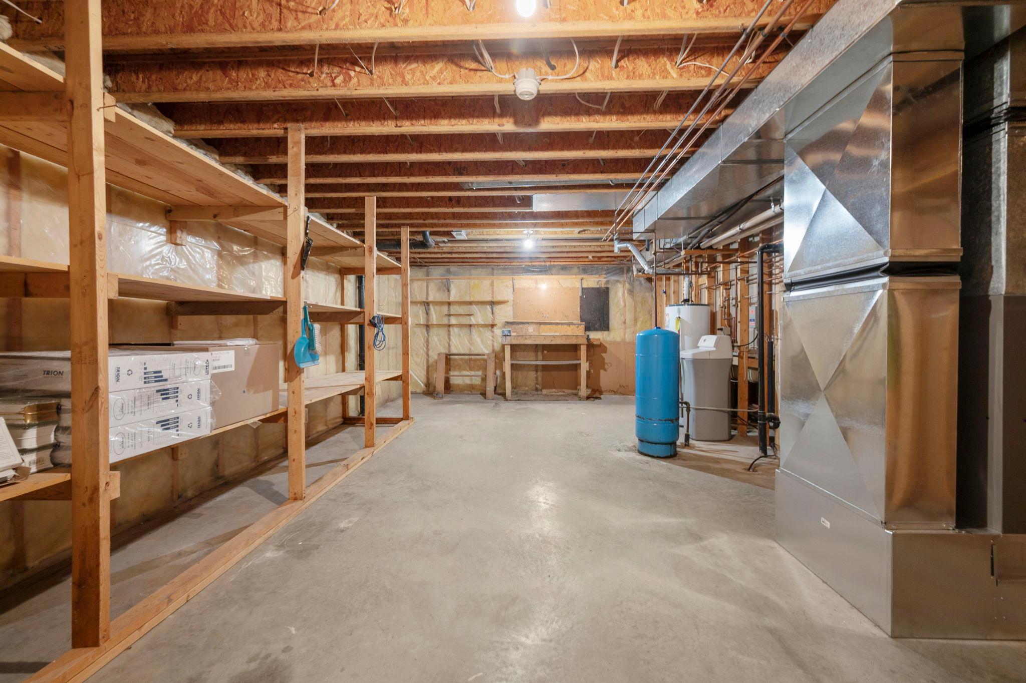 Large storage and shop area!
