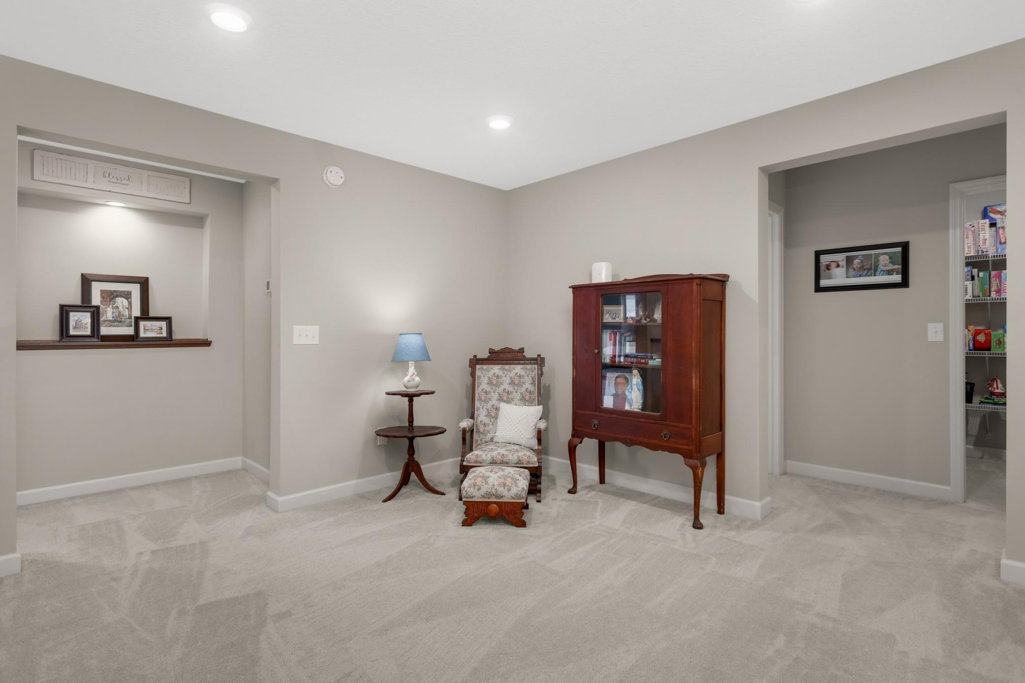 Upper level loft area..