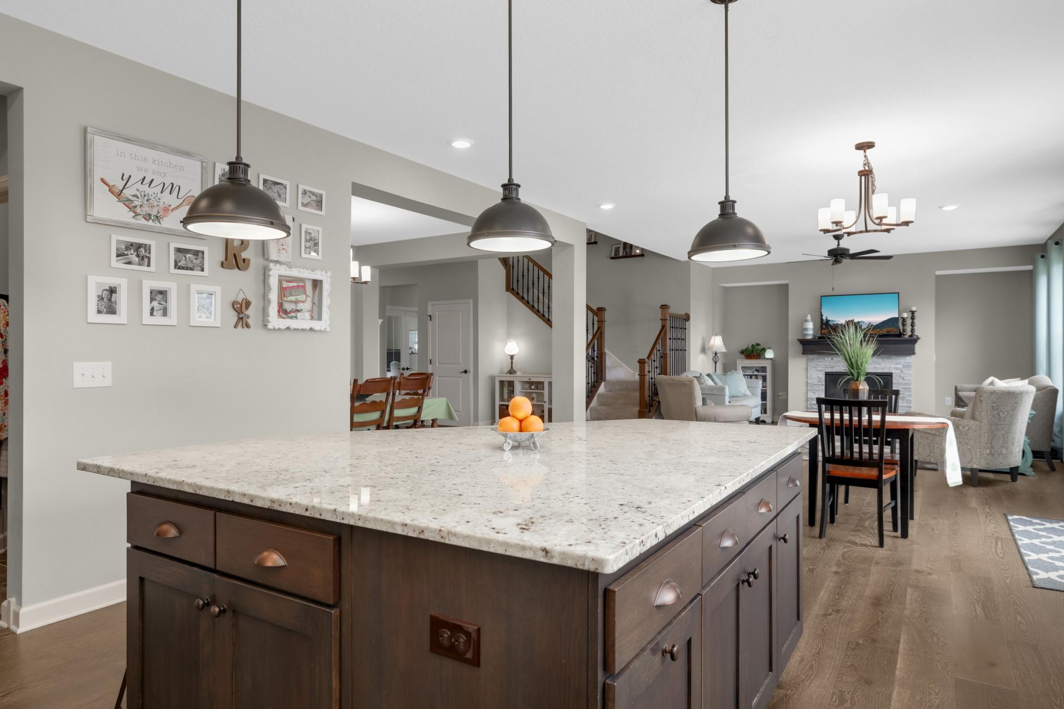 Plenty of storage options in this island.