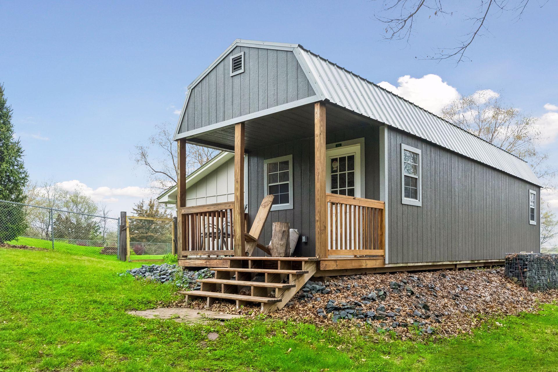Backside of the shed, use as a workshop or whatever suits your needs!