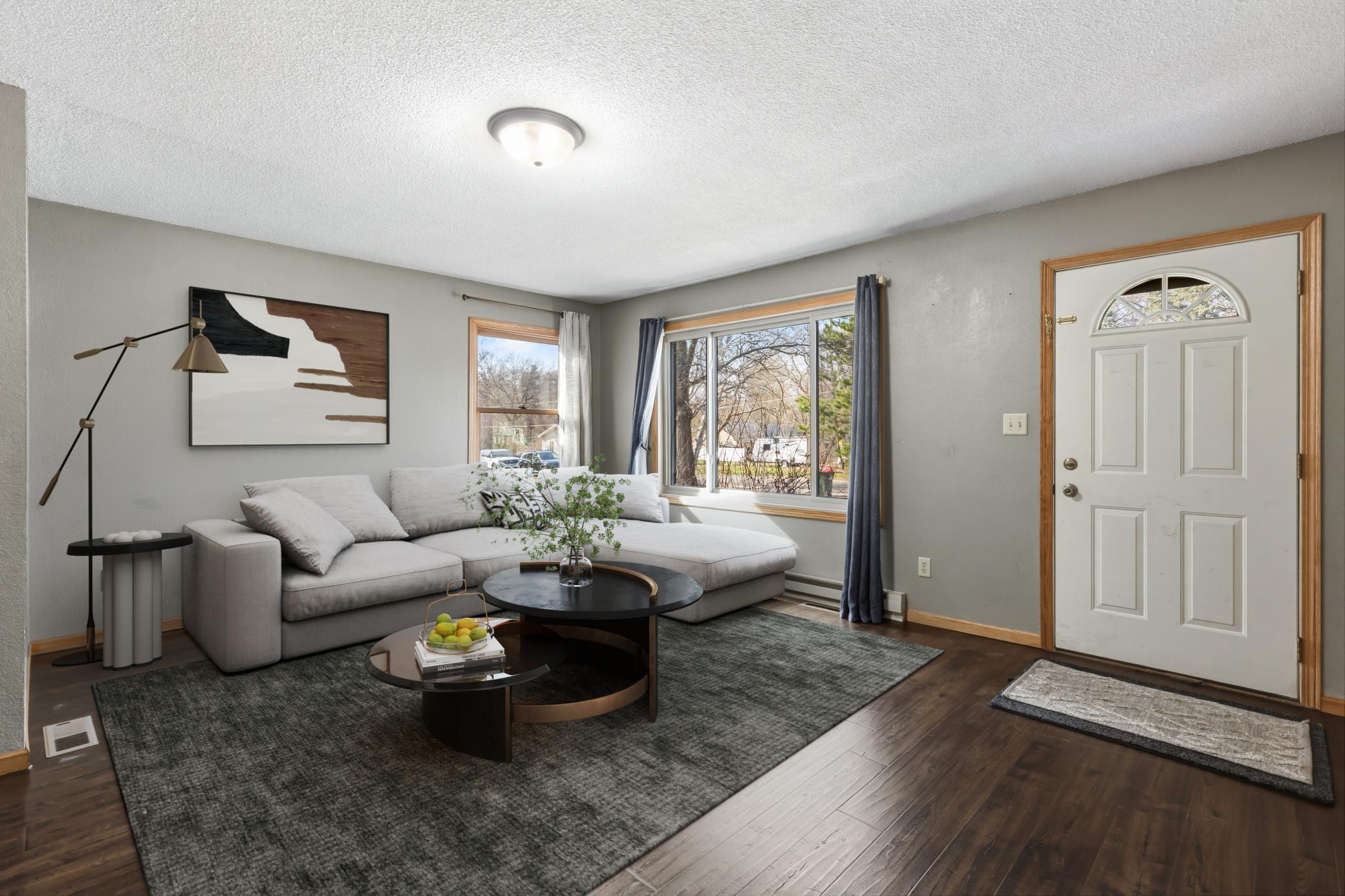 Living room - This photo has been virtually staged