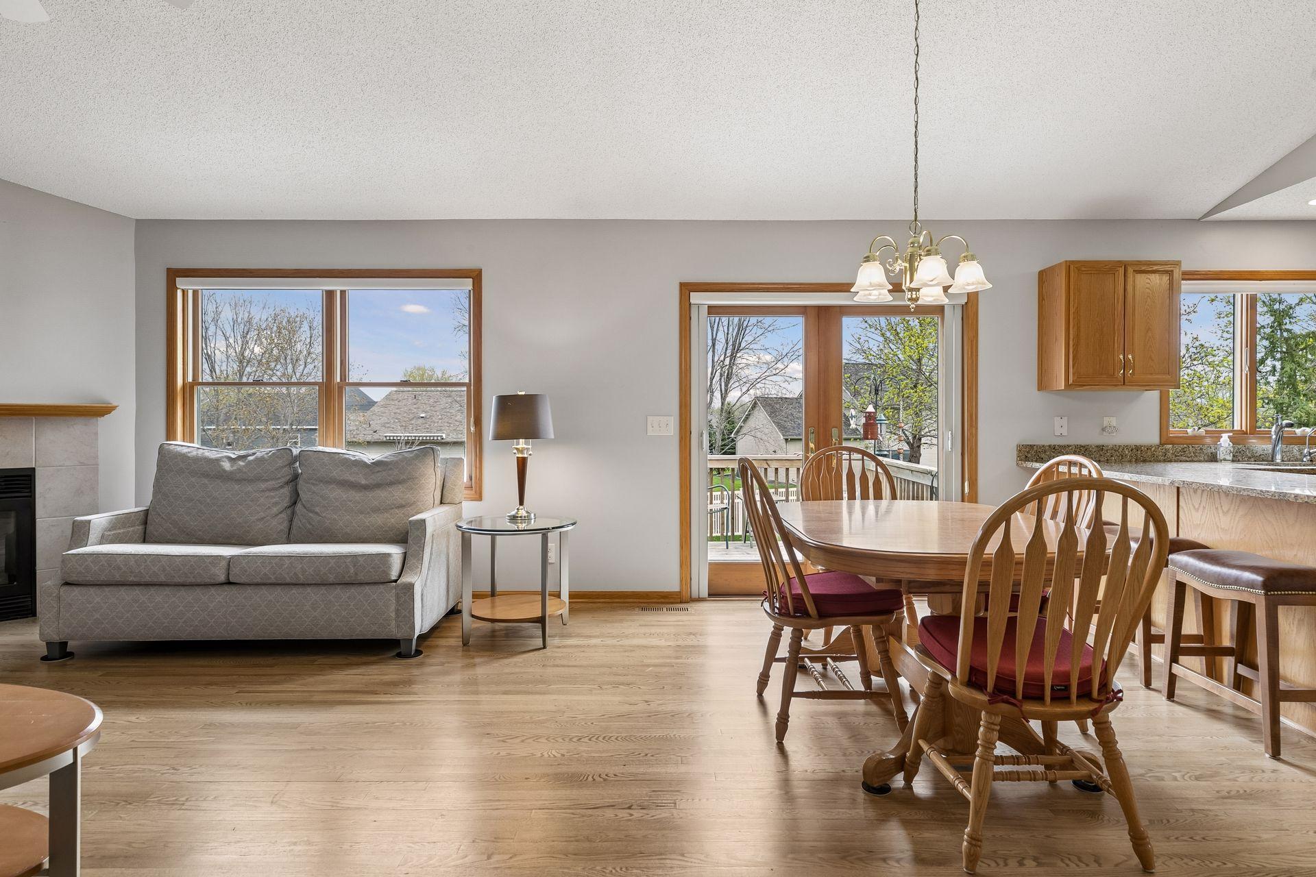 Dining/Living access to deck and backyard