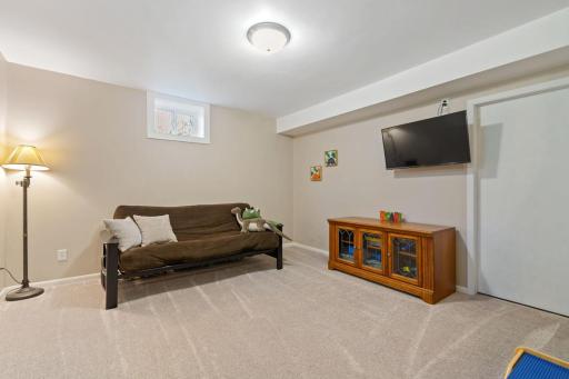 Lower level living room area