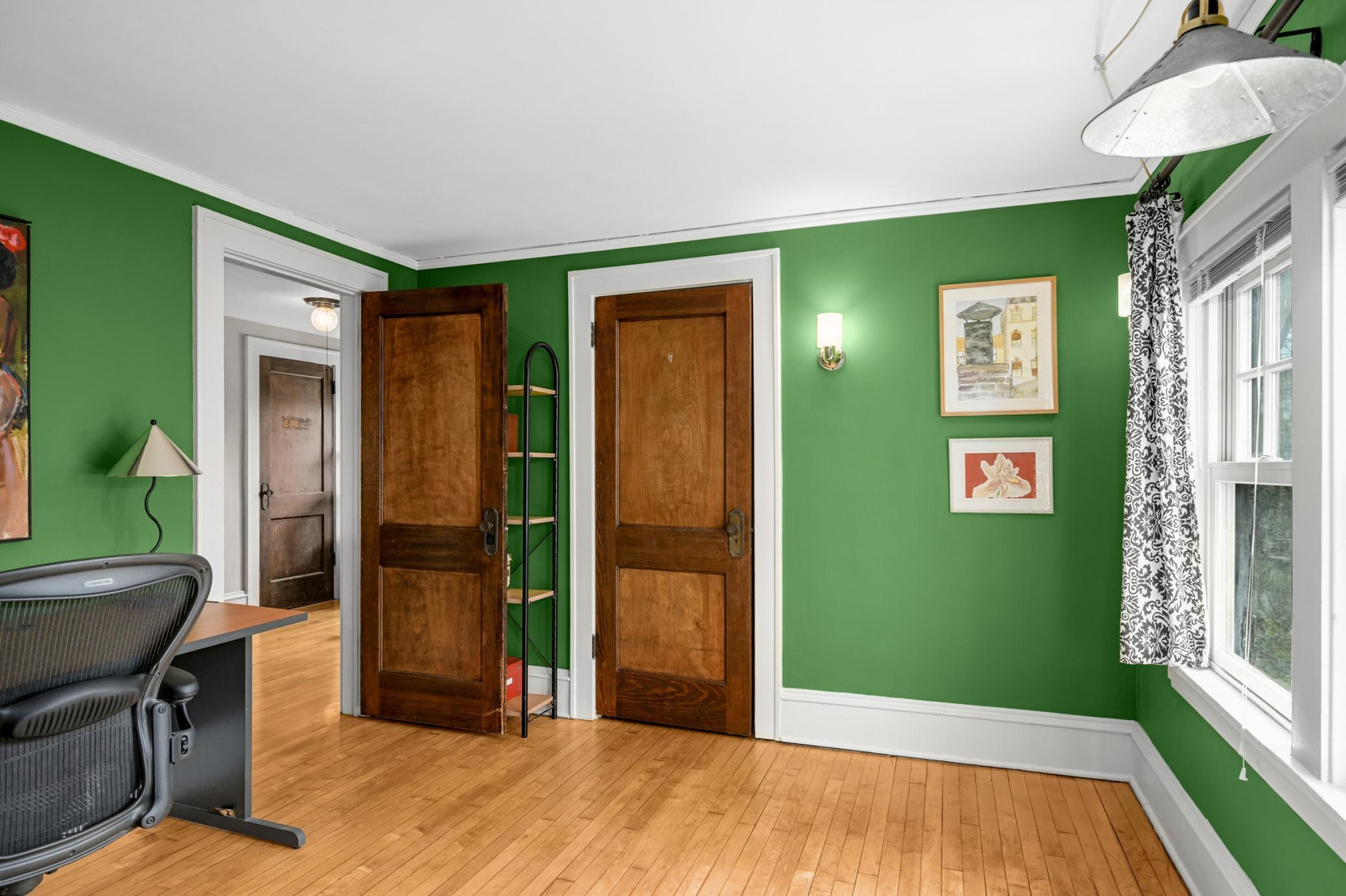 Newly refinished floors in bedrooms