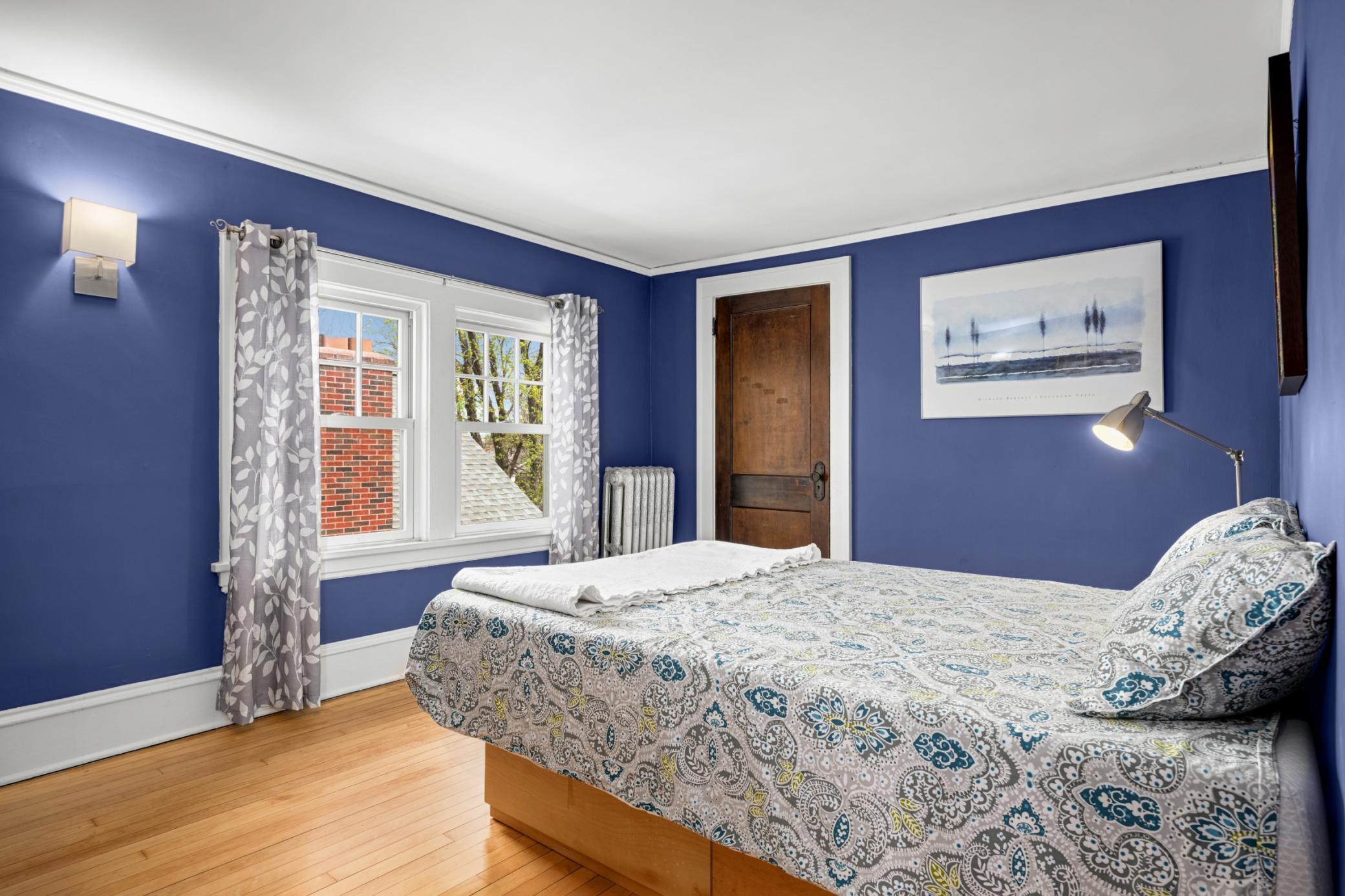 Spacious upstairs bedrooms with full ceiling night