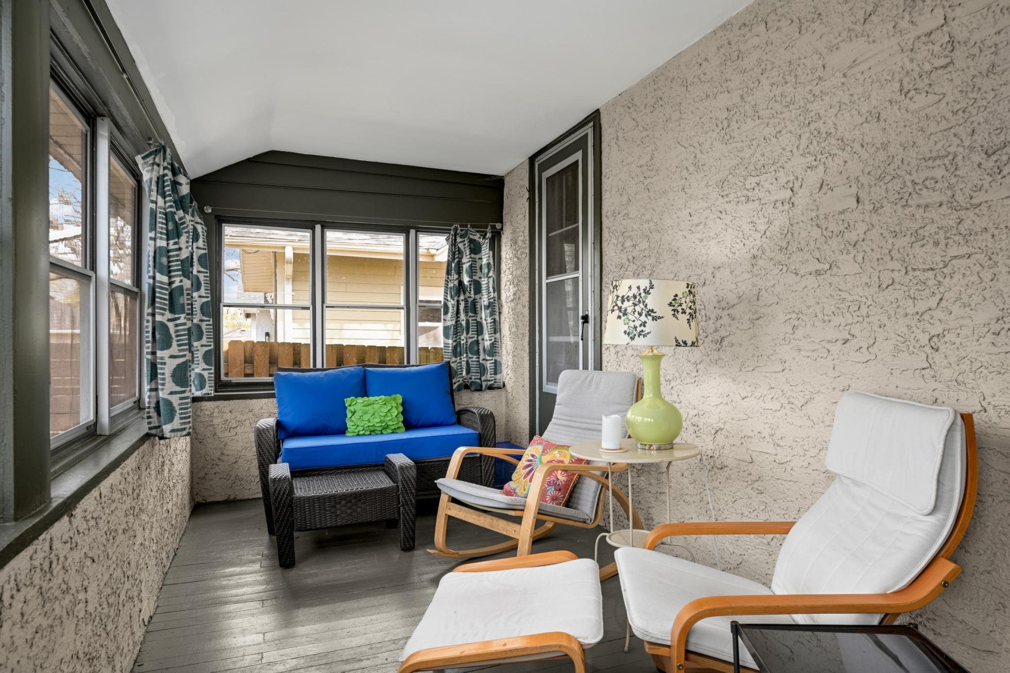 Three-season back porch