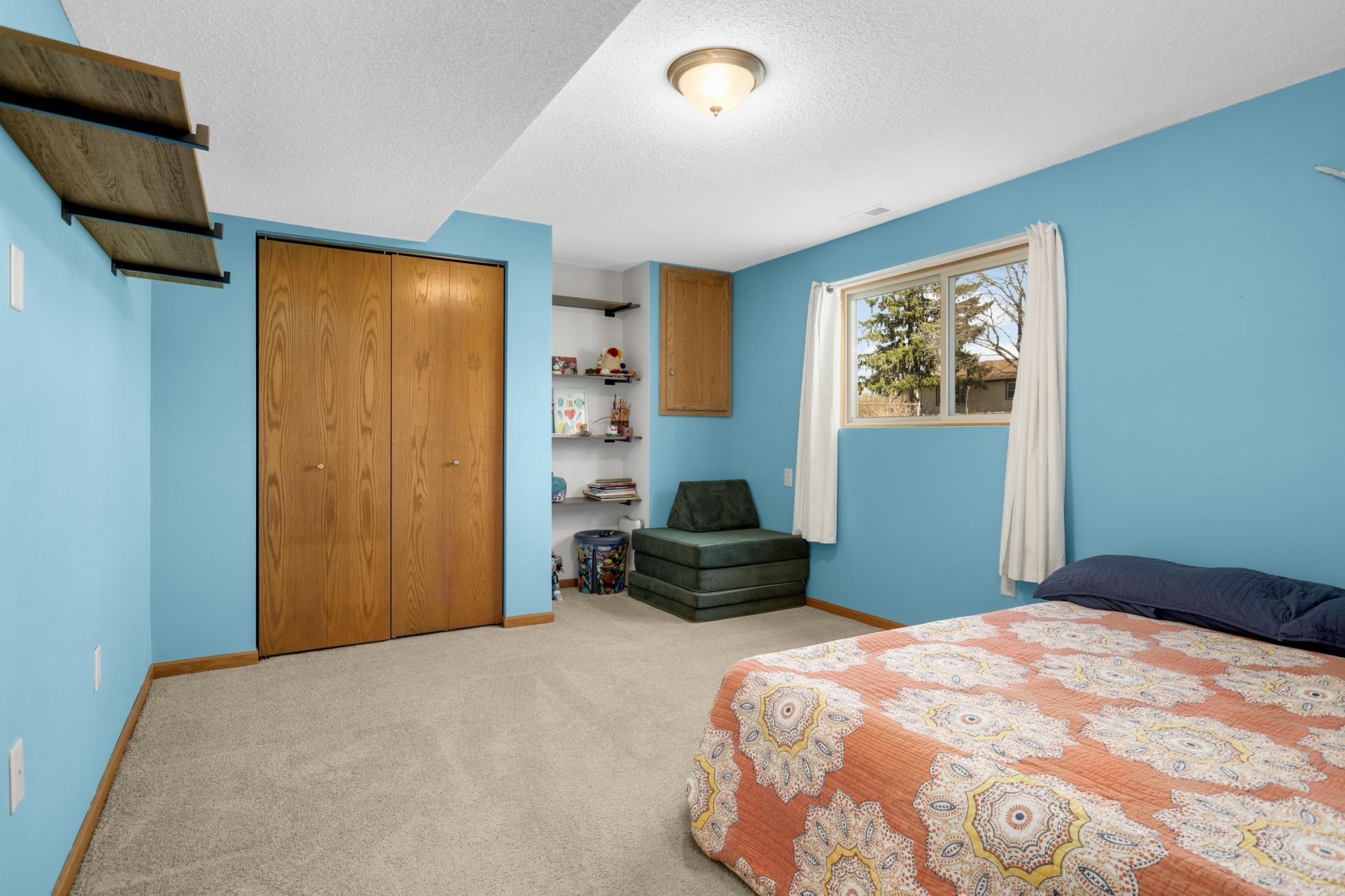 Third bedroom located in the lower level.