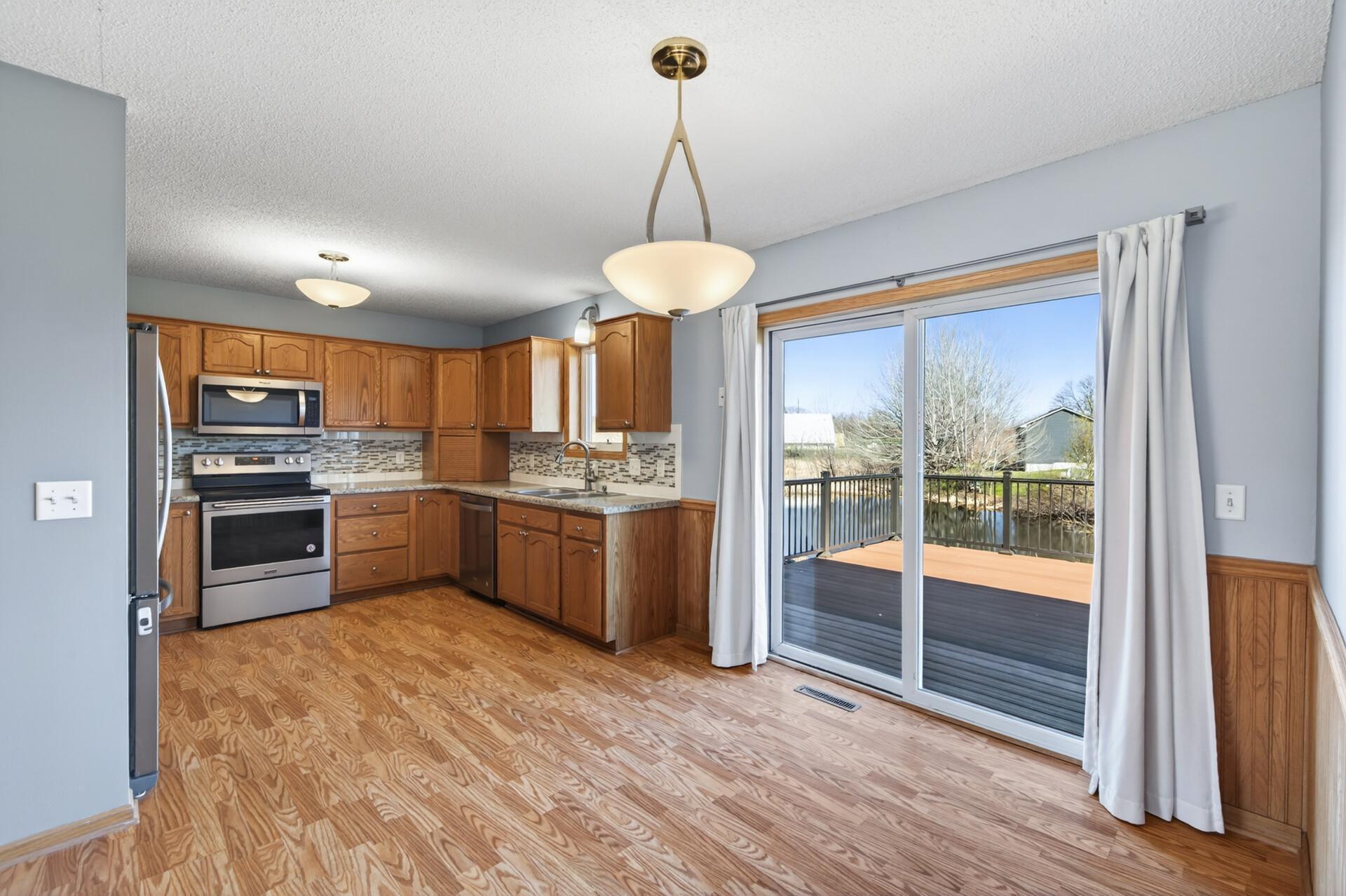 Kitchen with great natural light